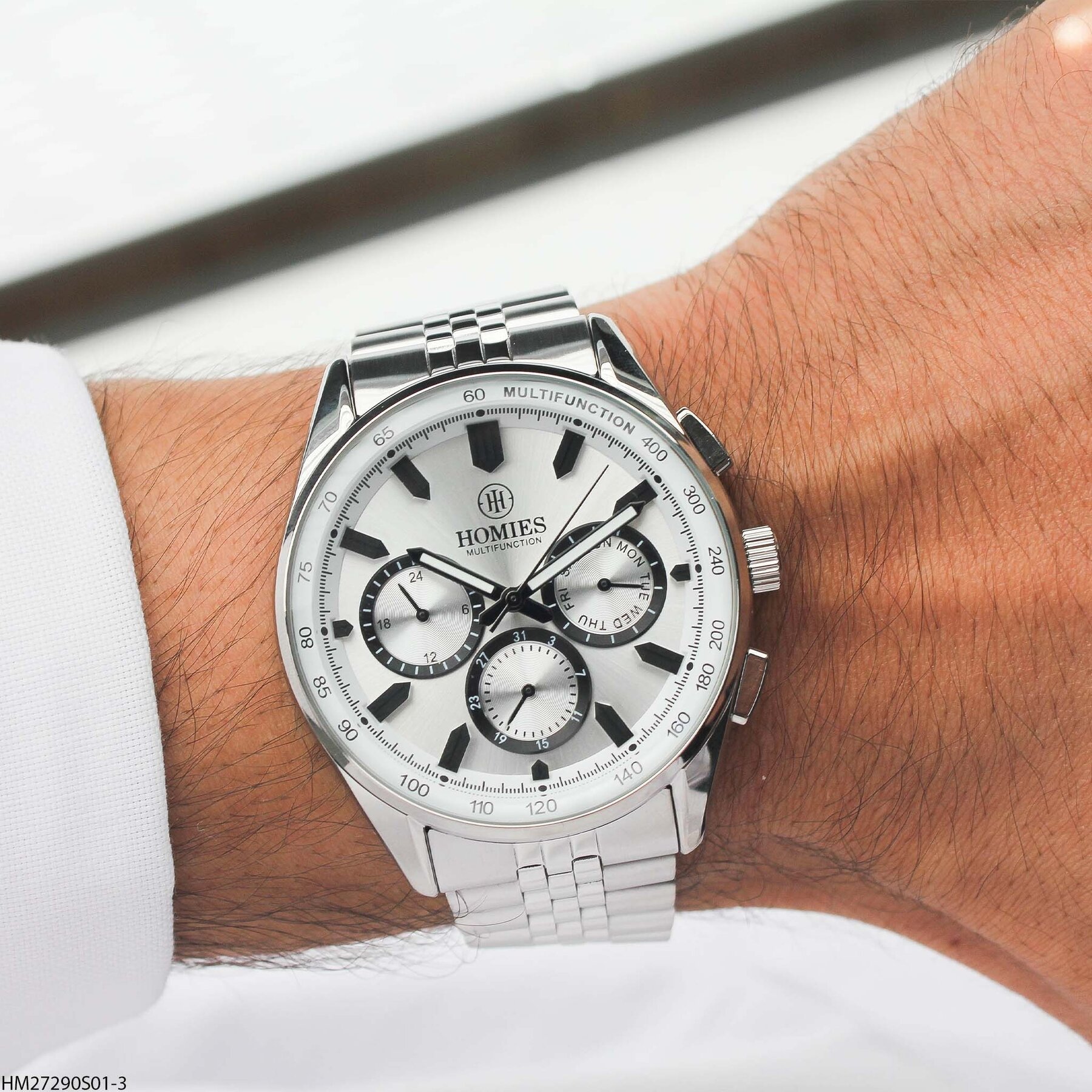 Homies HM27290S01-3 Steel Strap Men Watch