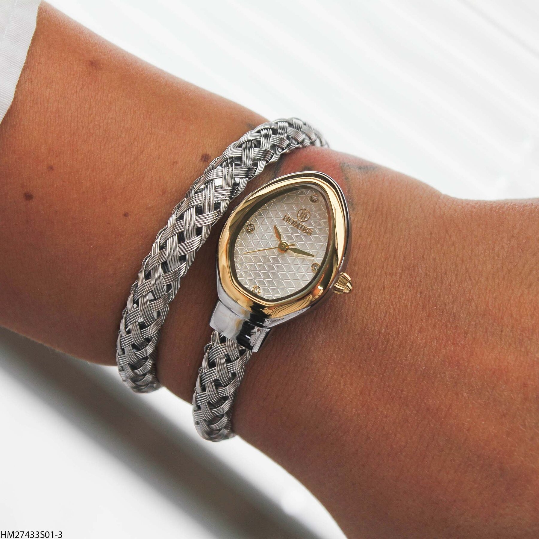 Homies HM27433S01-3 Steel Strap Women Watch