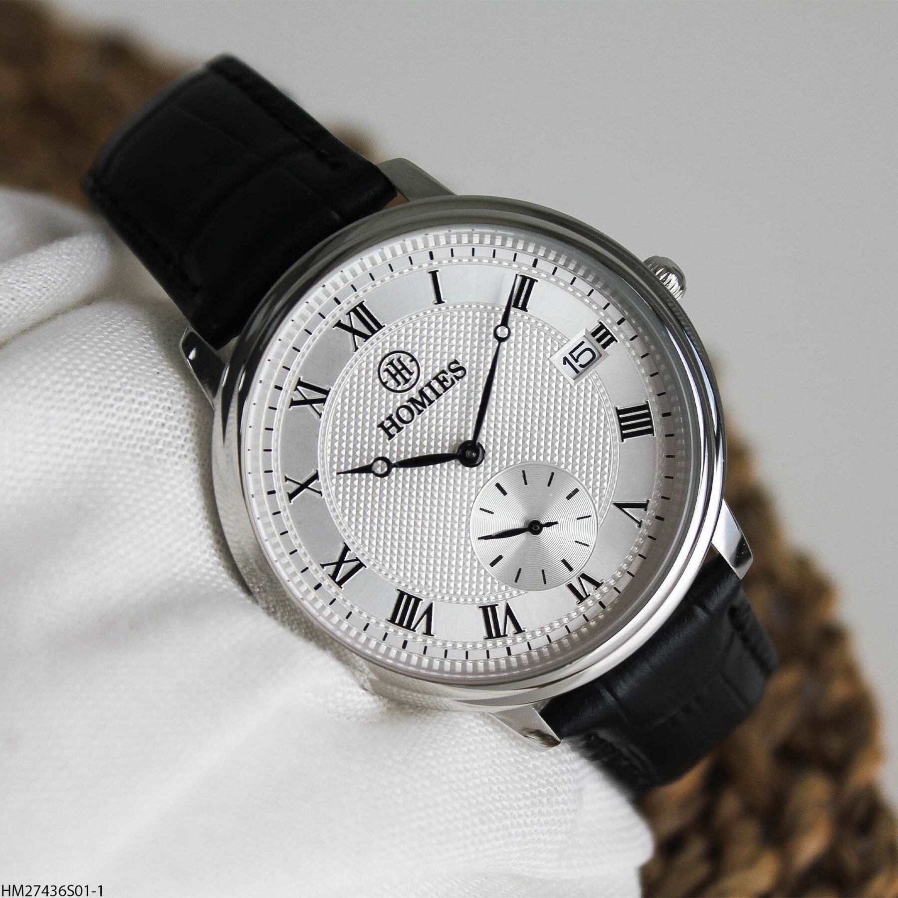 Homies HM27436S01-1 Leather Strap Men Watch