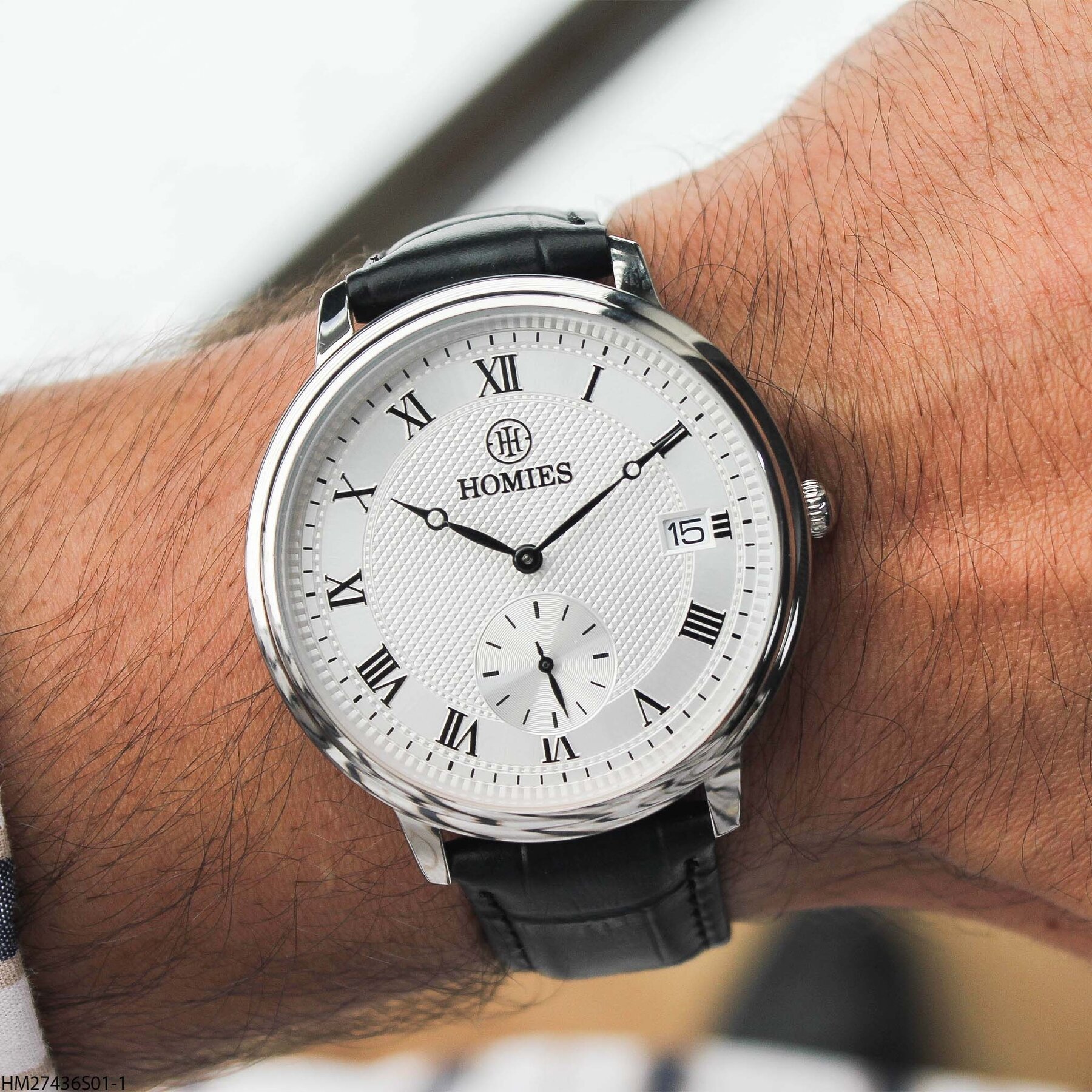 Homies HM27436S01-1 Leather Strap Men Watch