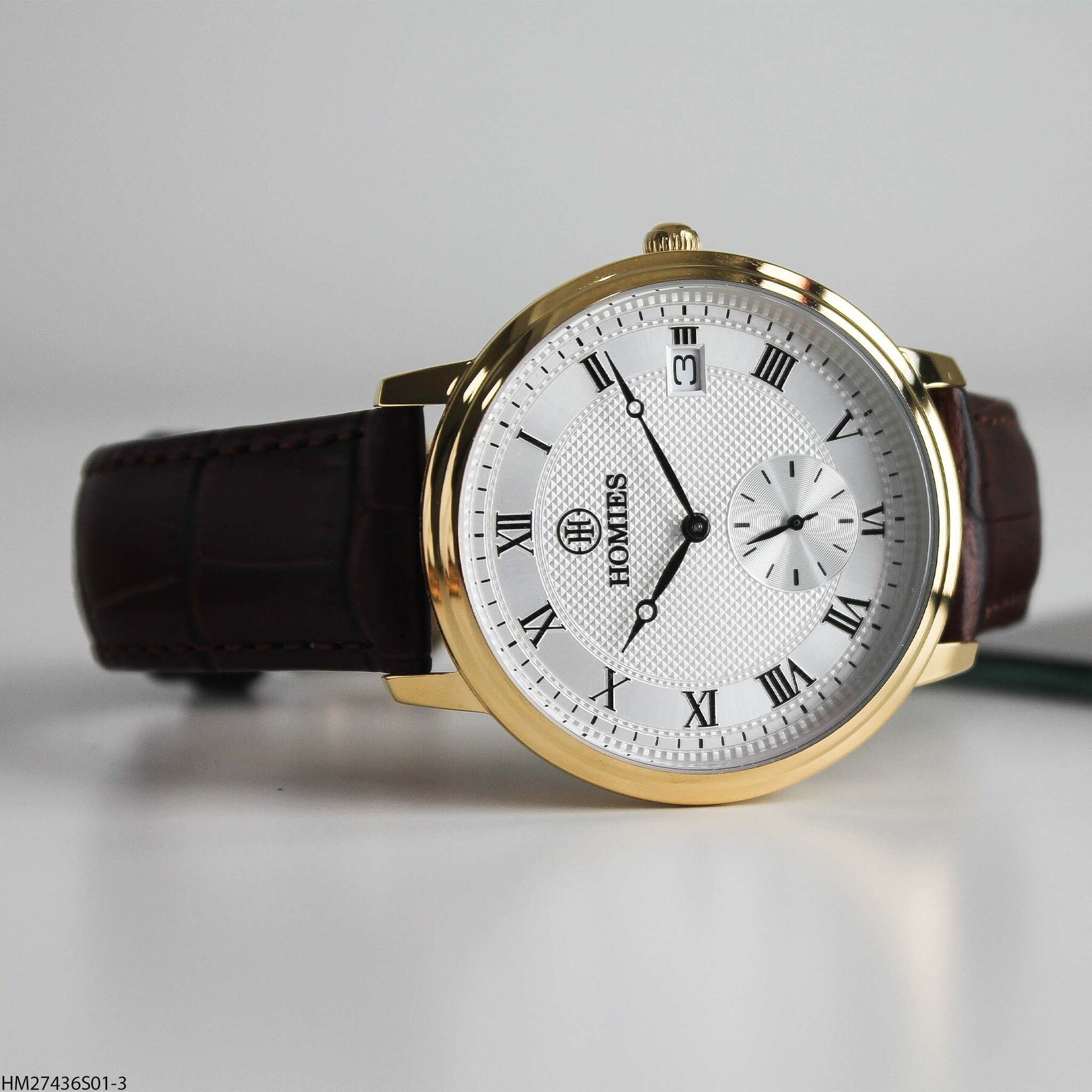 Homies HM27436S01-3 Leather Strap Men Watch