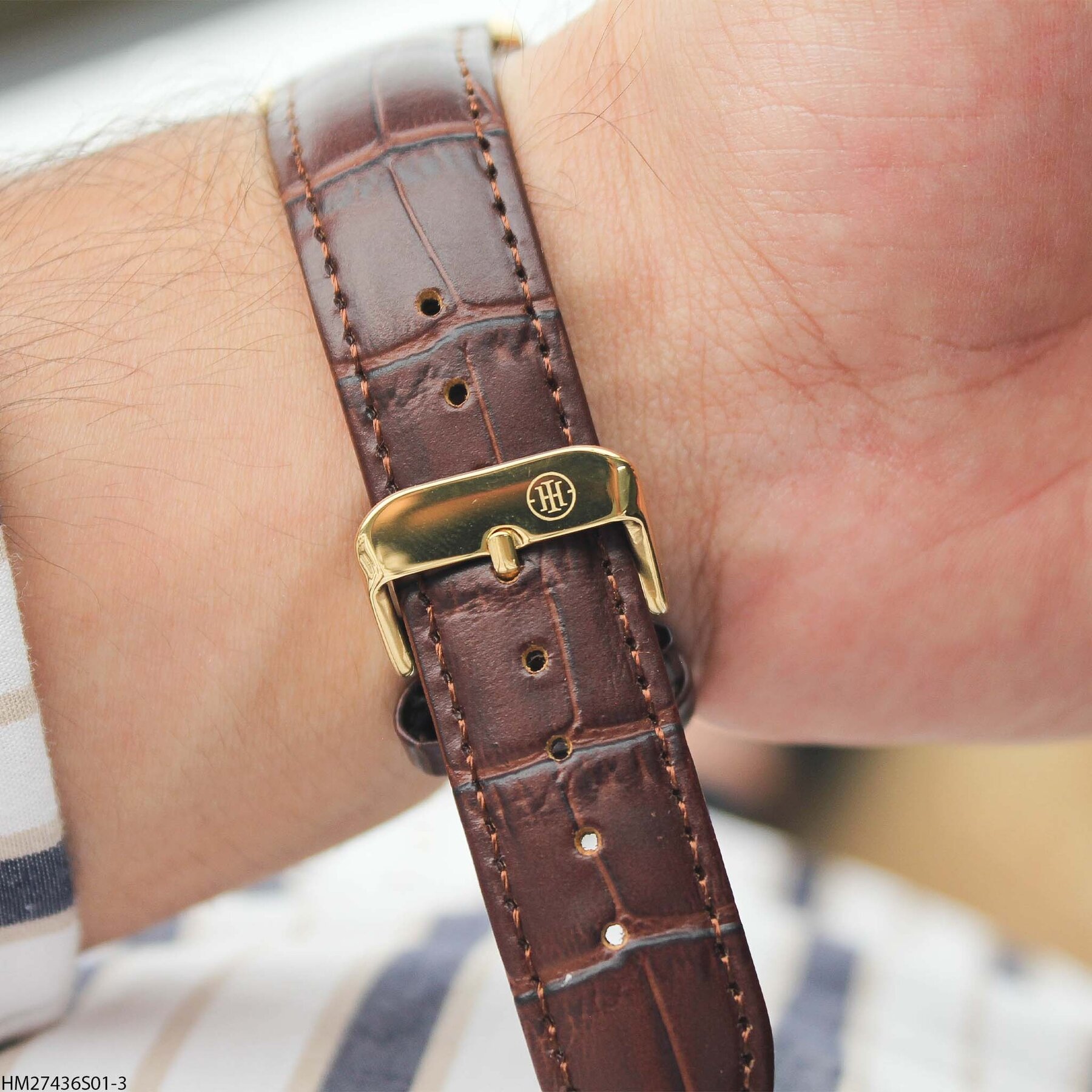 Homies HM27436S01-3 Leather Strap Men Watch