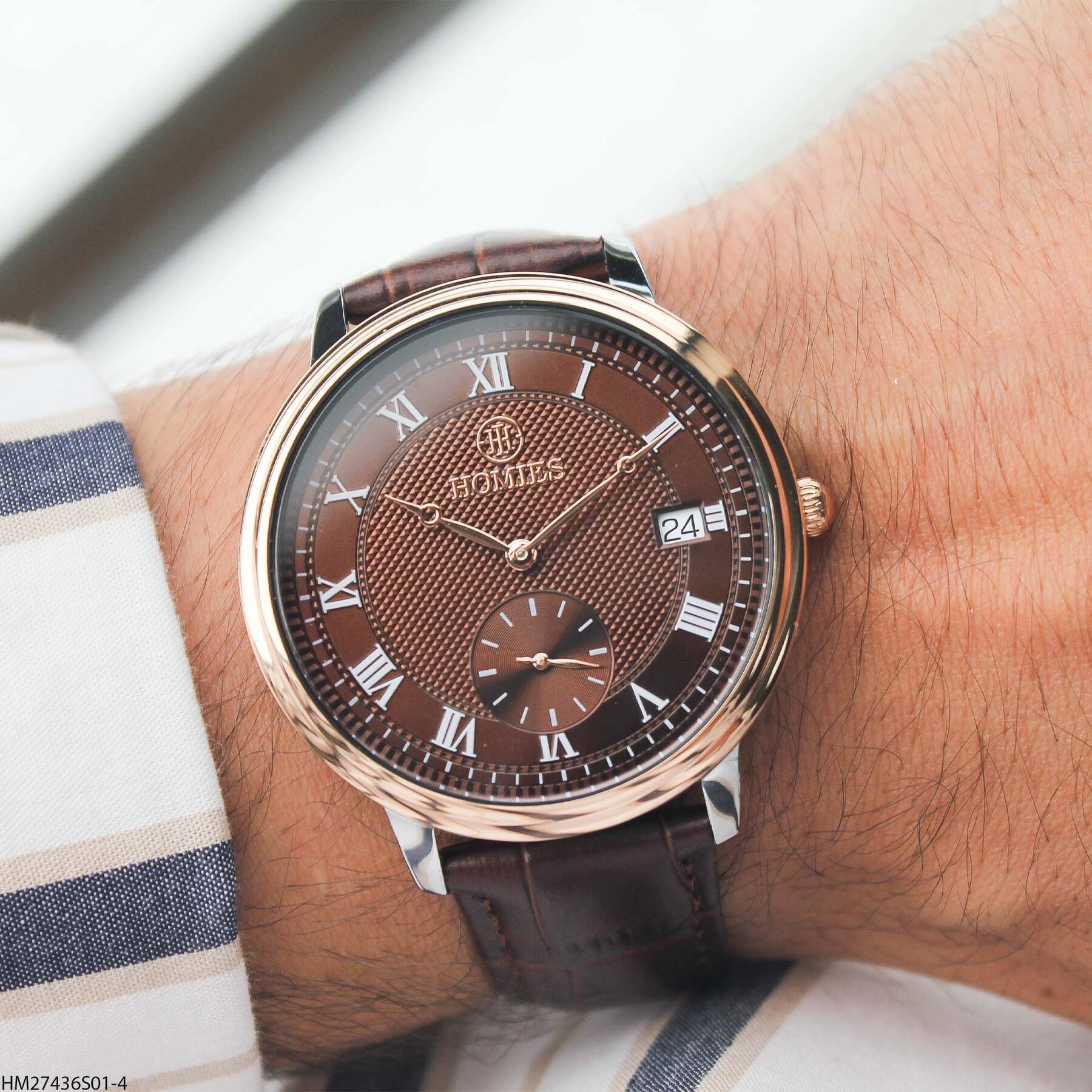 Homies HM27436S01-4 Leather Strap Men Watch