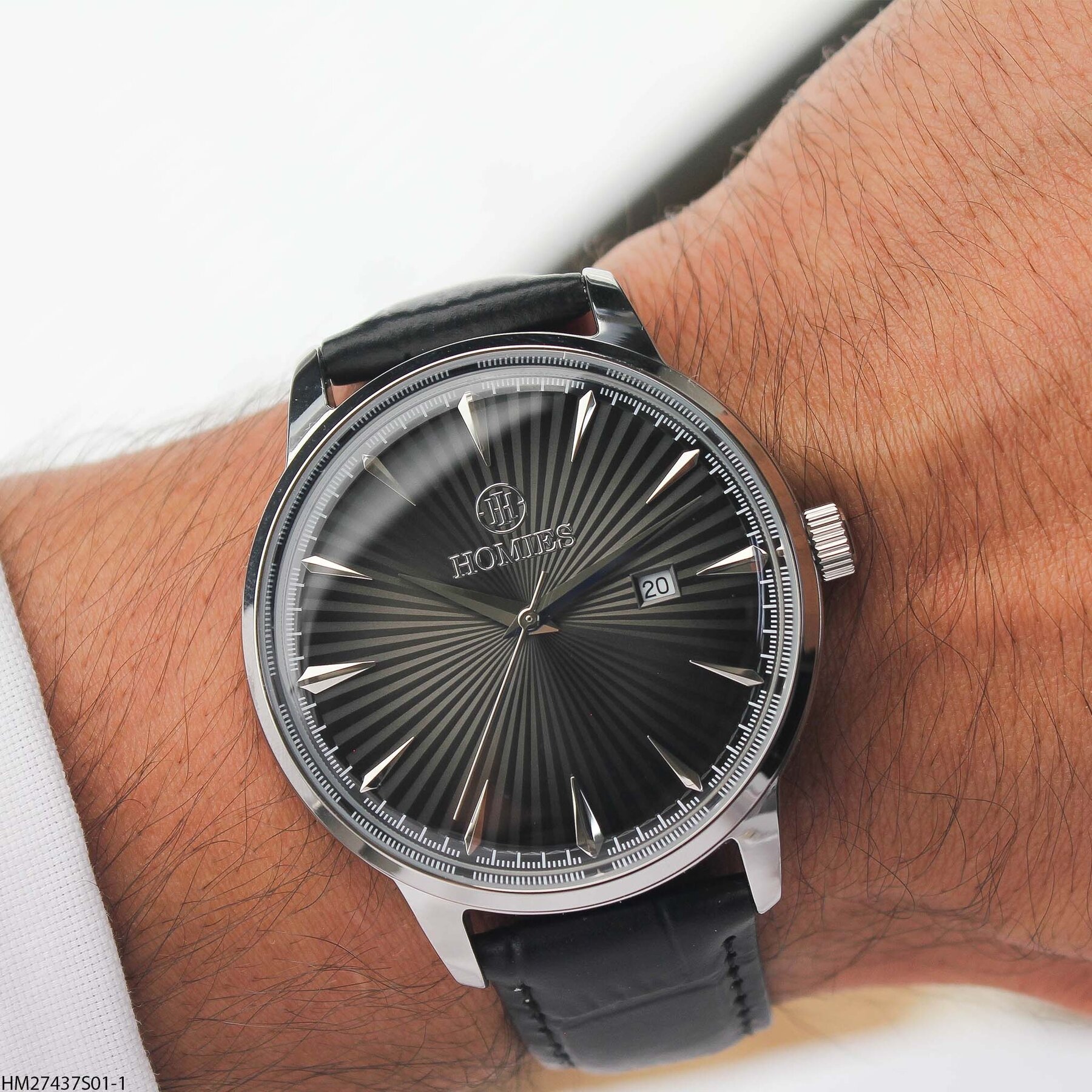 Homies HM27437S01-1 Leather Strap Men Watch