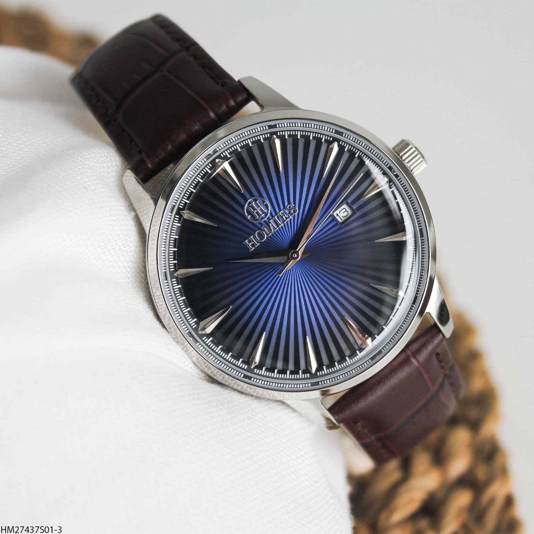 Homies HM27437S01-3 Leather Strap Men Watch