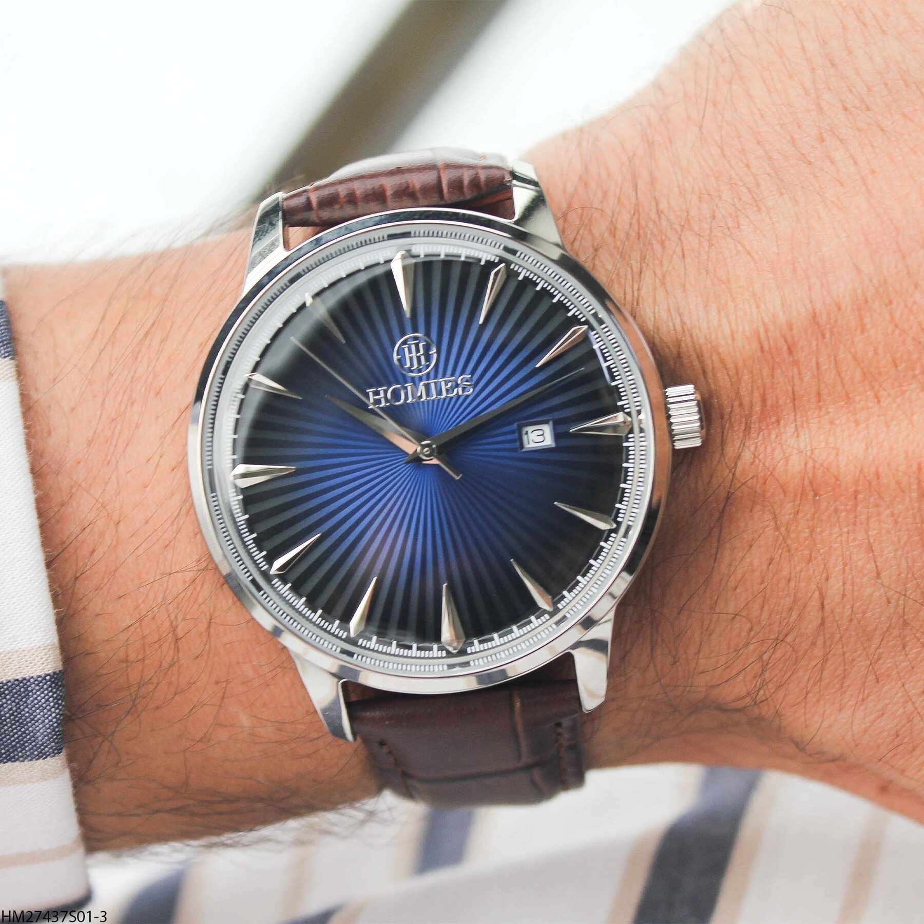 Homies HM27437S01-3 Leather Strap Men Watch