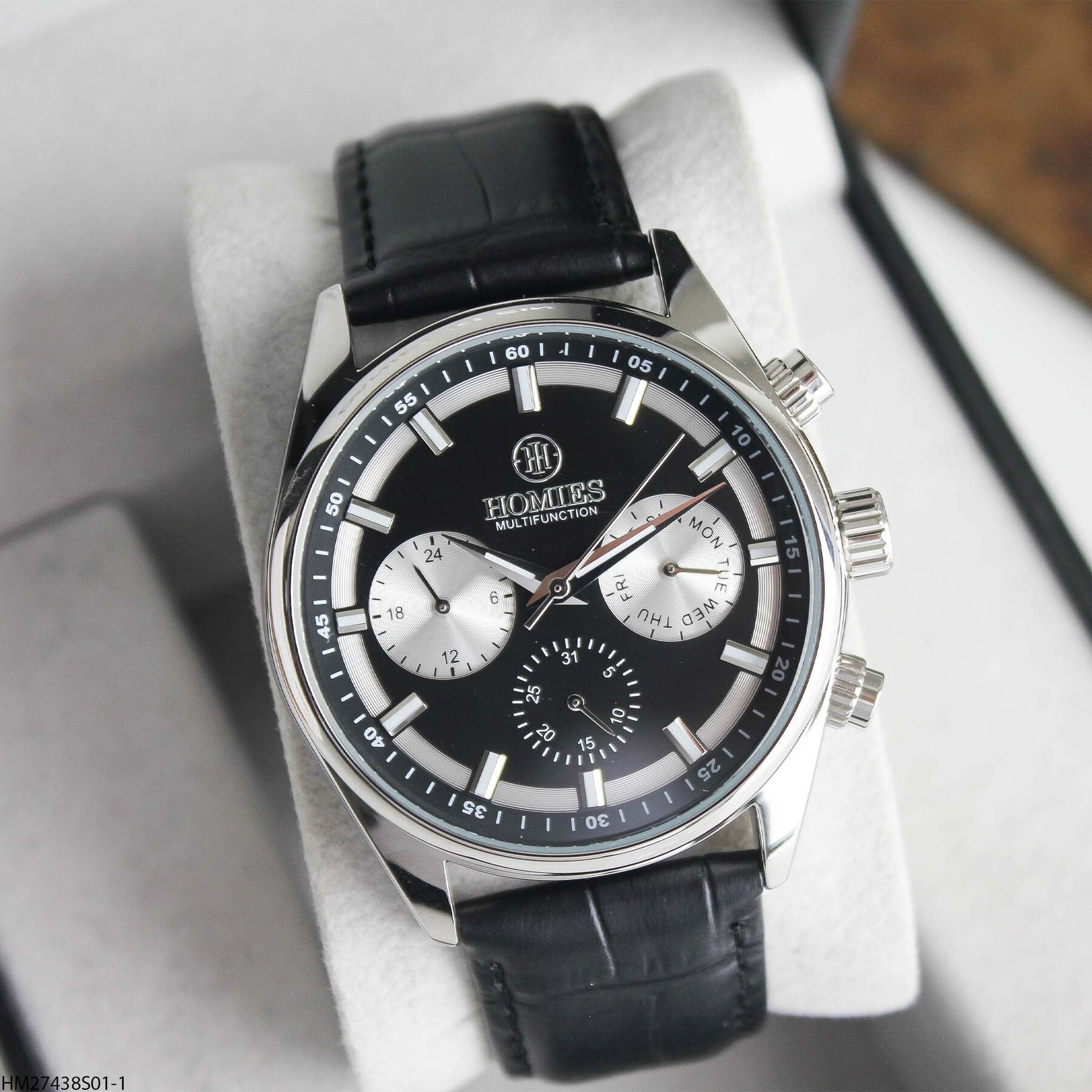 Homies HM27438S01-1 Leather Strap Men Watch