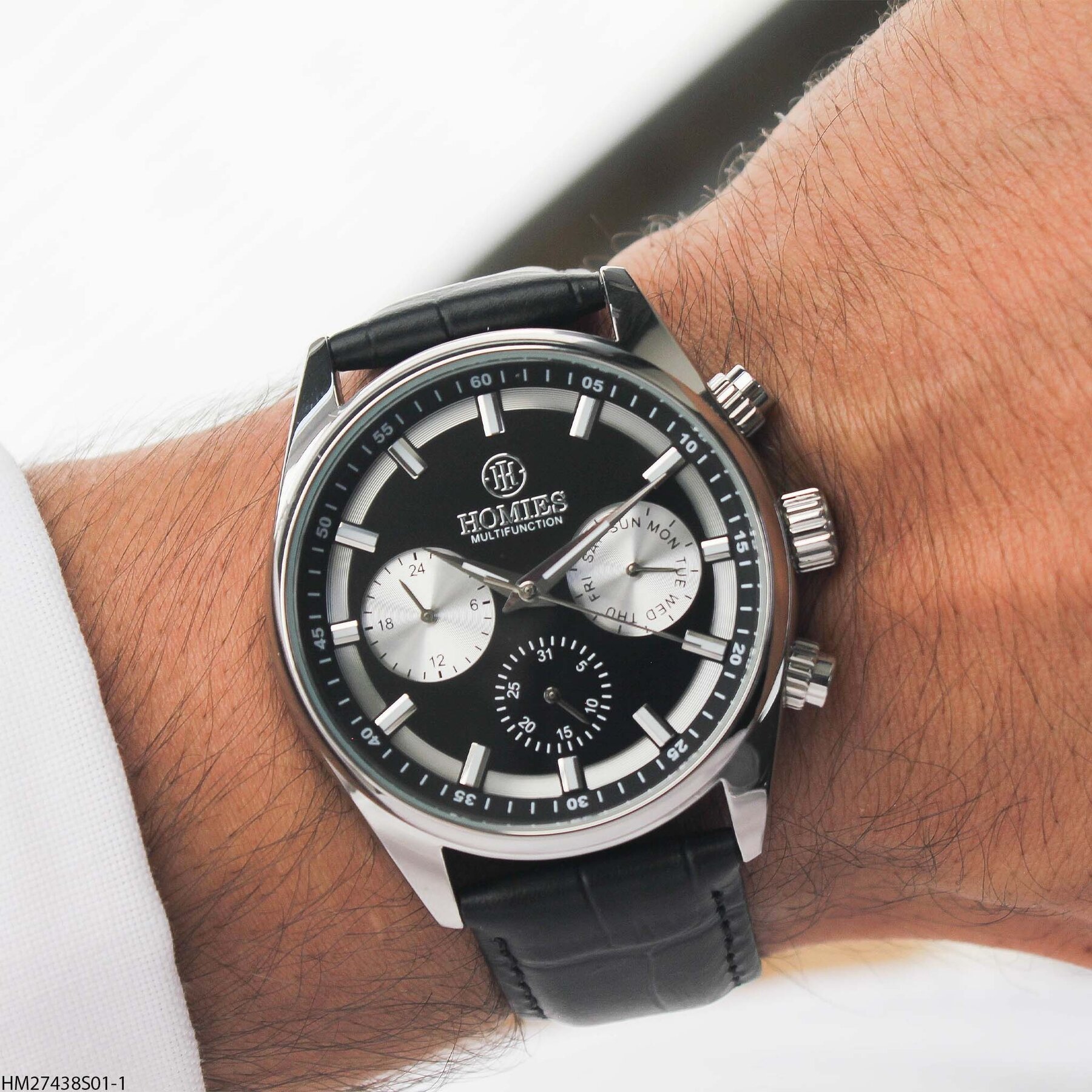 Homies HM27438S01-1 Leather Strap Men Watch