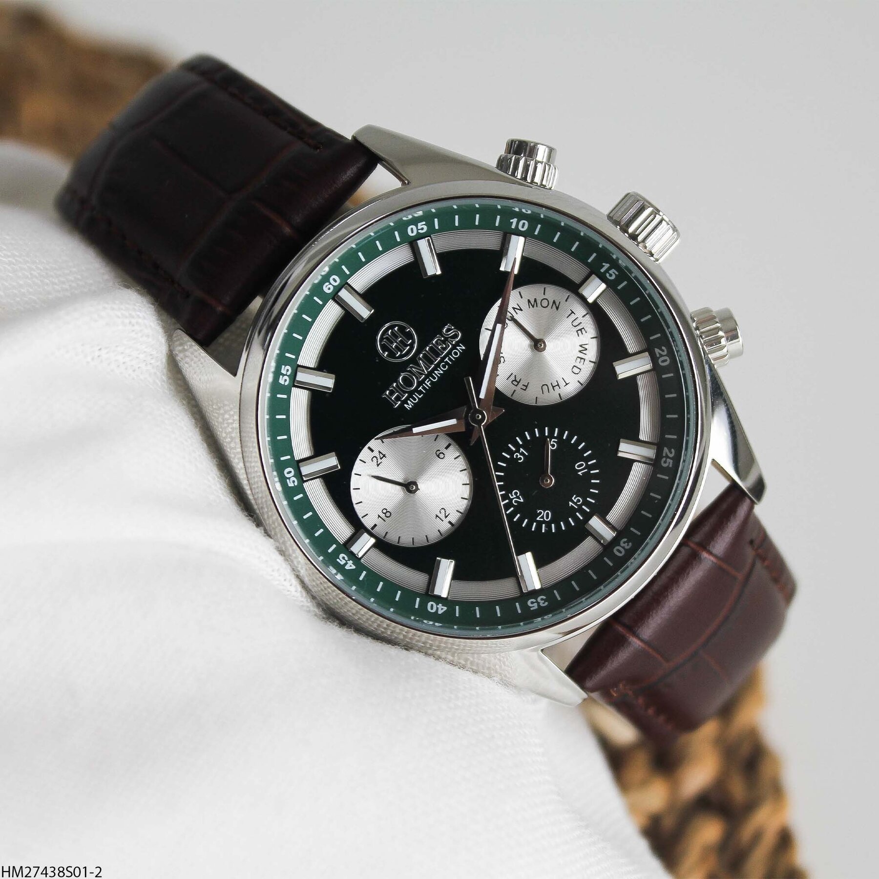 Homies HM27438S01-2 Leather Strap Men Watch