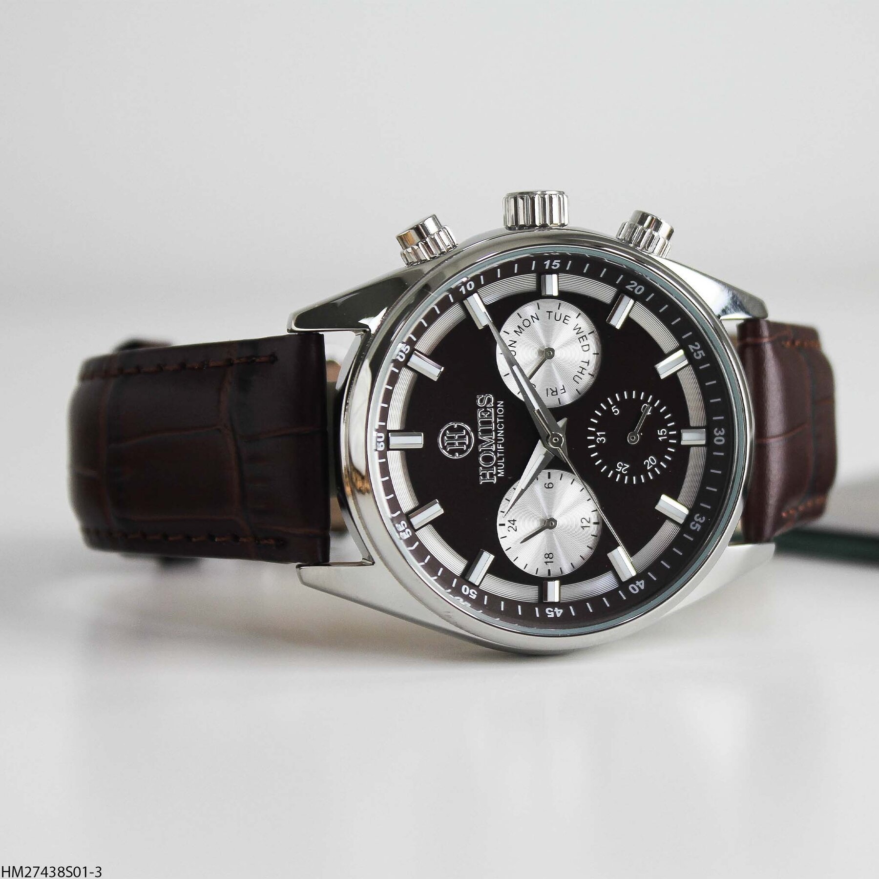 Homies HM27438S01-3 Leather Strap Men Watch