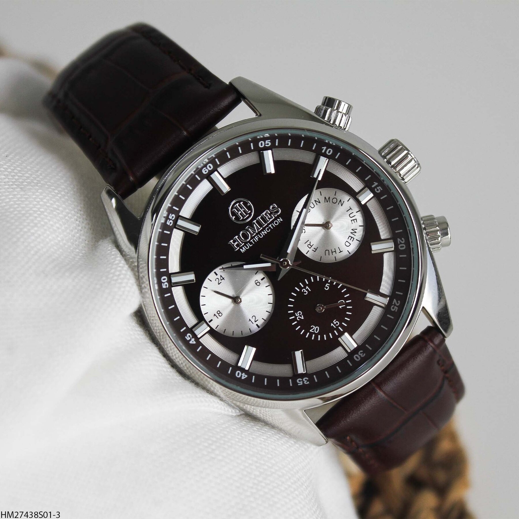 Homies HM27438S01-3 Leather Strap Men Watch