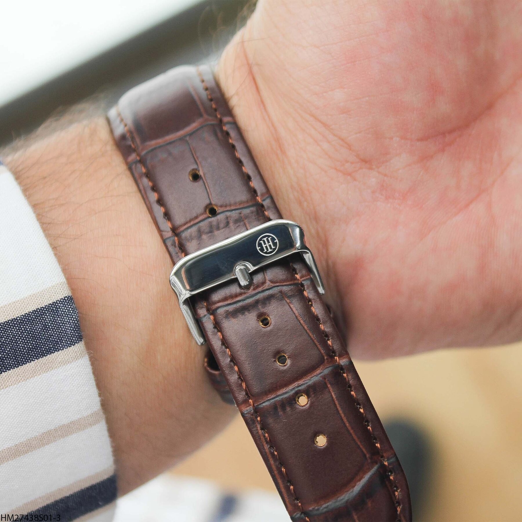 Homies HM27438S01-3 Leather Strap Men Watch