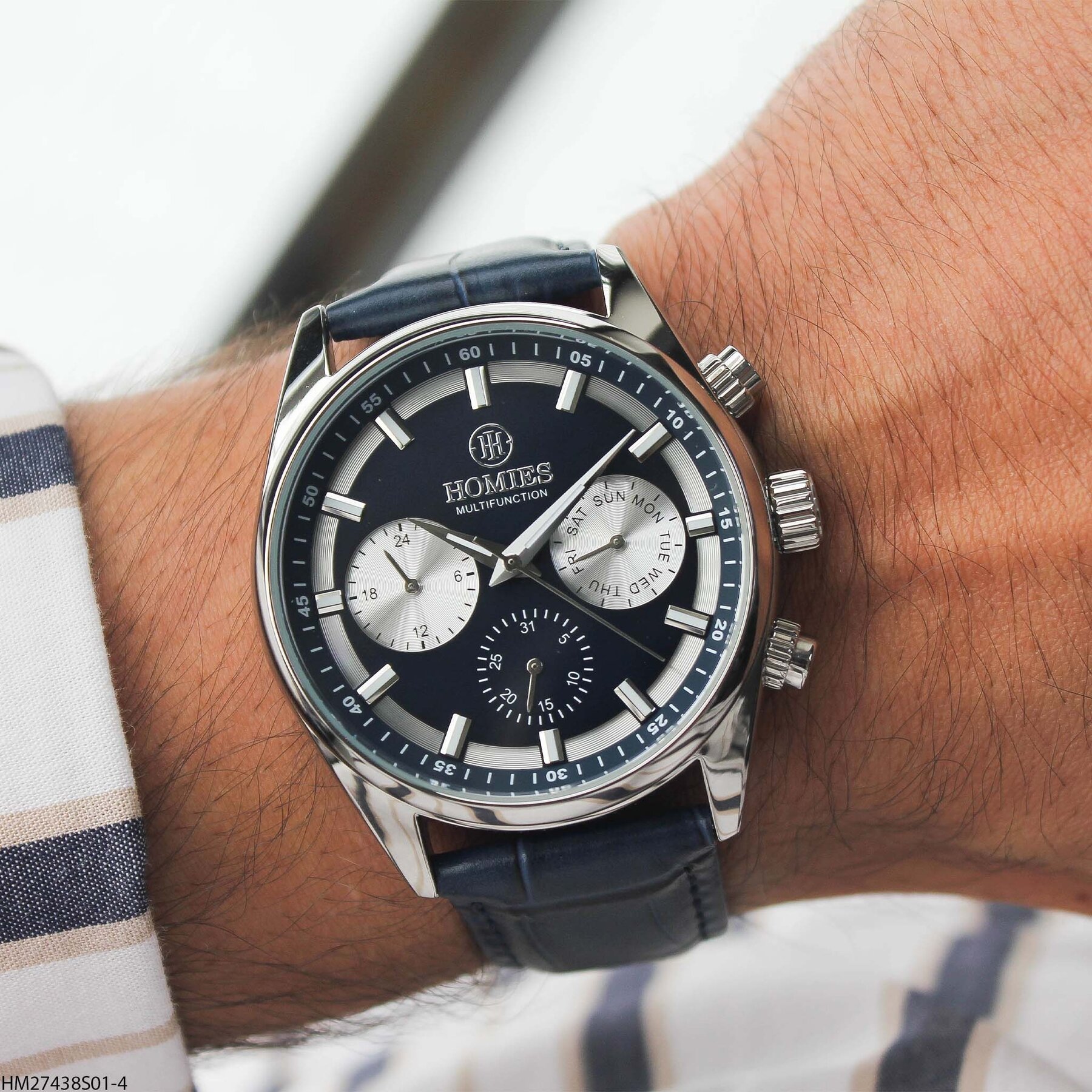 Homies HM27438S01-4 Leather Strap Men Watch