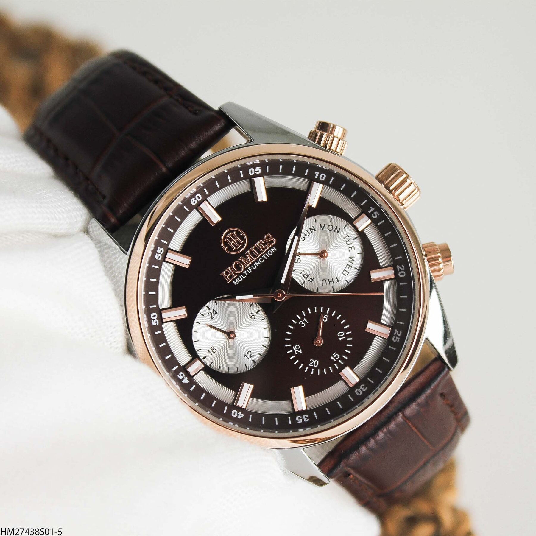 Homies HM27438S01-5 Leather Strap Men Watch