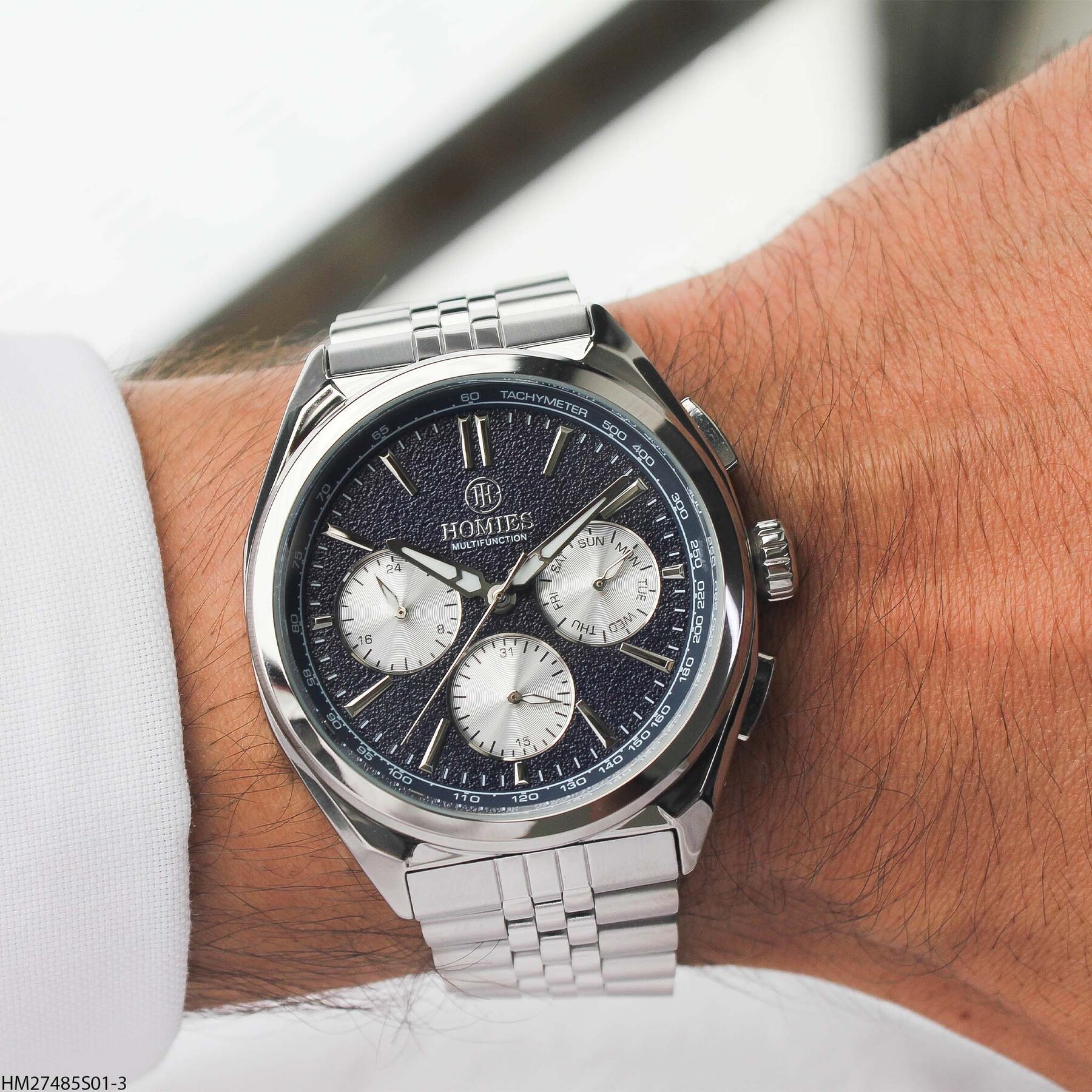 Homies HM27485S01-3 Steel Strap Men Watch