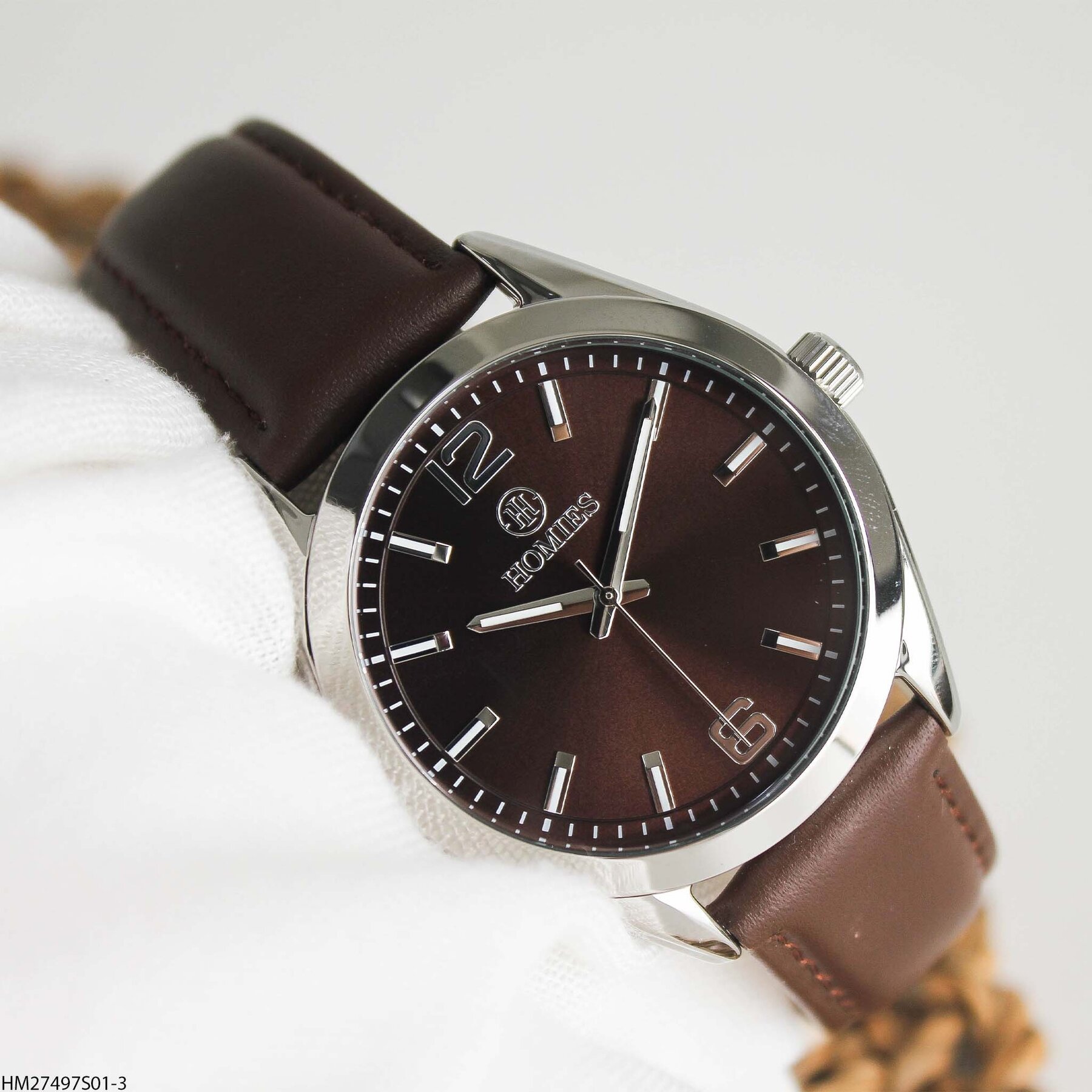 Homies HM27497S01-3 Leather Strap Men Watch