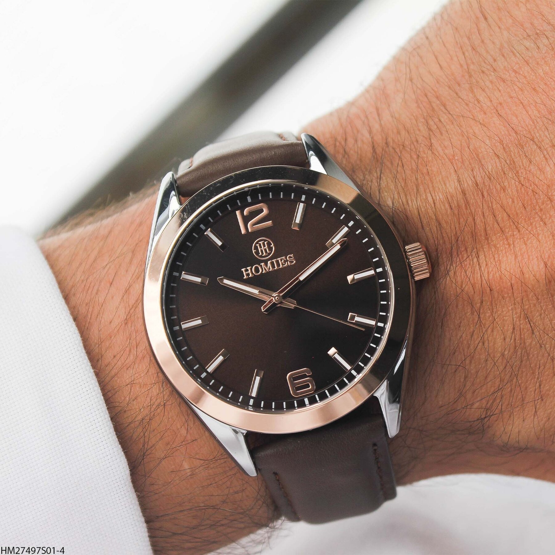 Homies HM27497S01-4 Leather Strap Men Watch