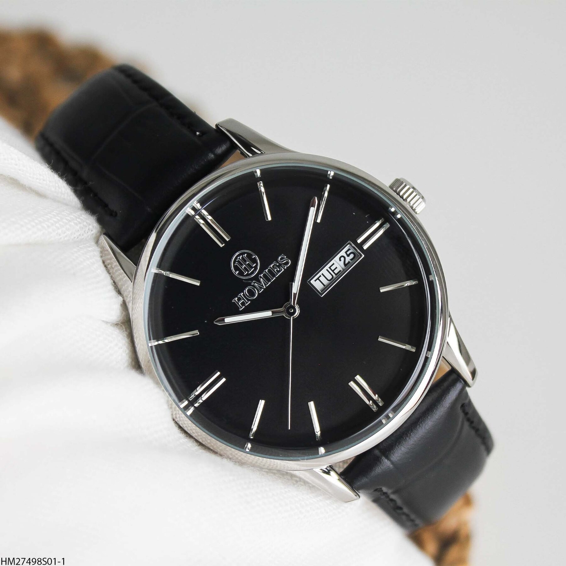 Homies HM27498S01-1 Leather Strap Men Watch