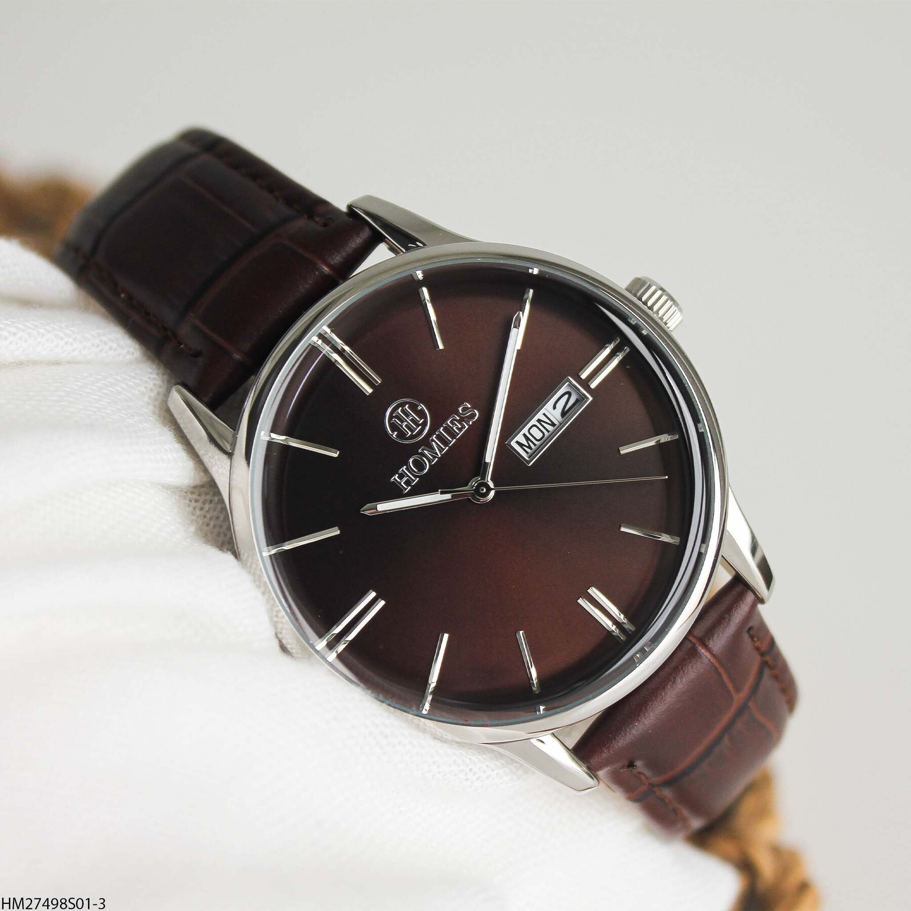 Homies HM27498S01-3 Leather Strap Men Watch