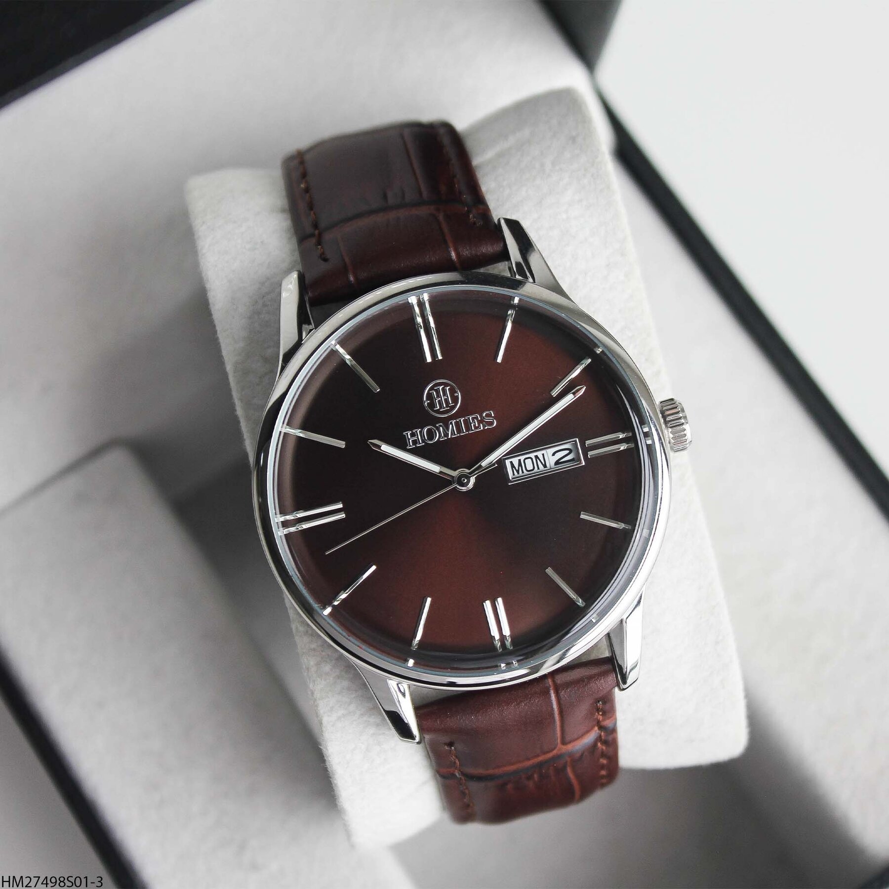 Homies HM27498S01-3 Leather Strap Men Watch