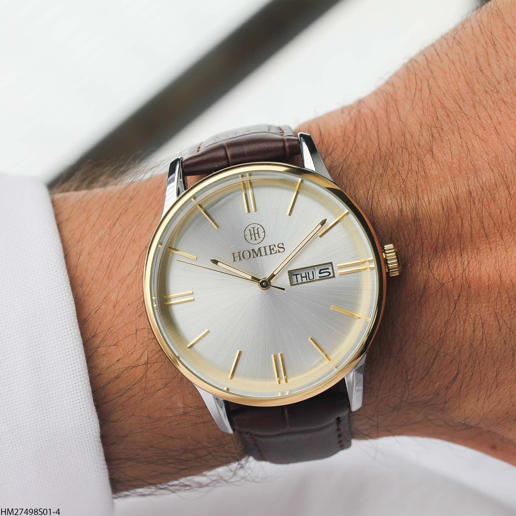 Homies HM27498S01-4 Leather Strap Men Watch