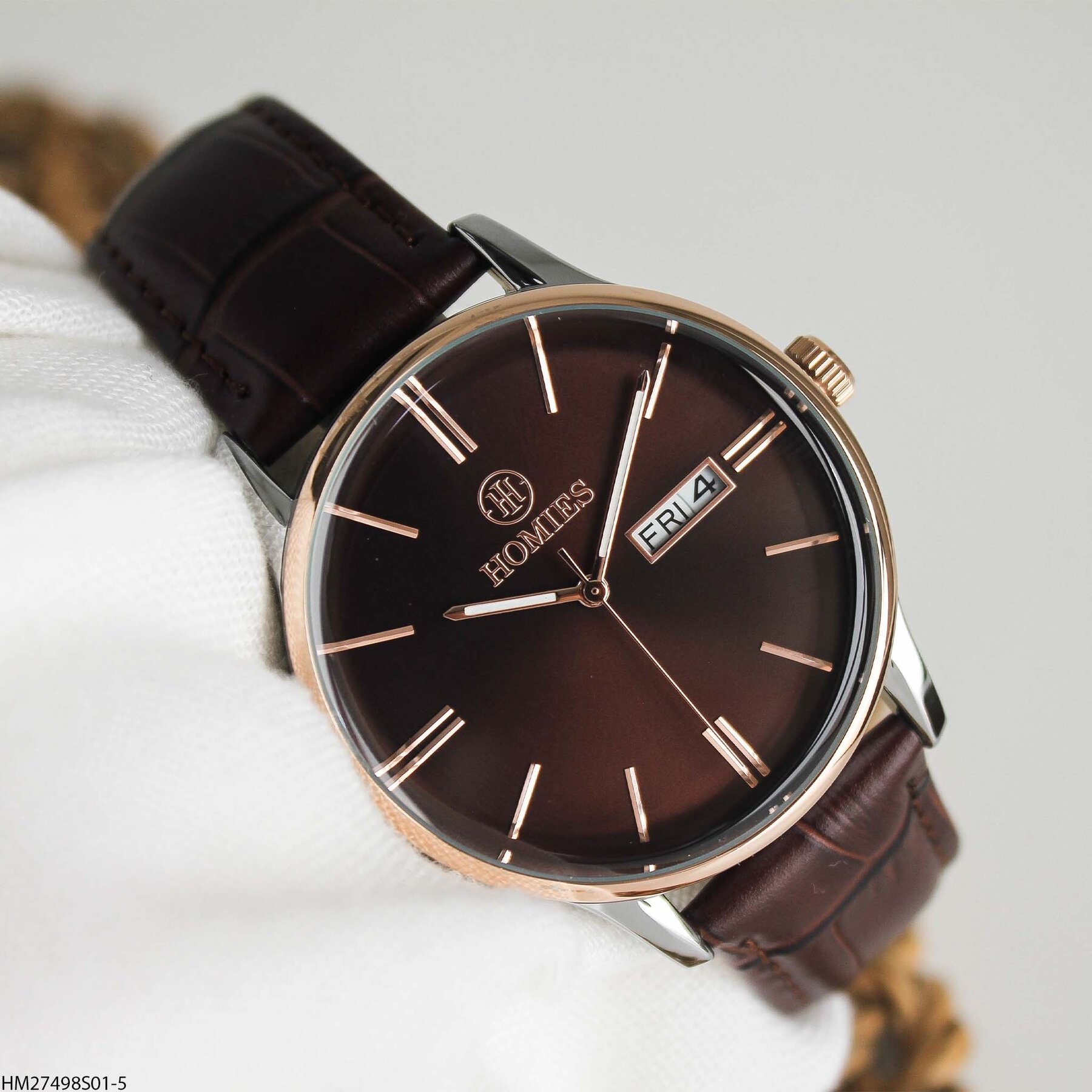 Homies HM27498S01-5 Leather Strap Men Watch