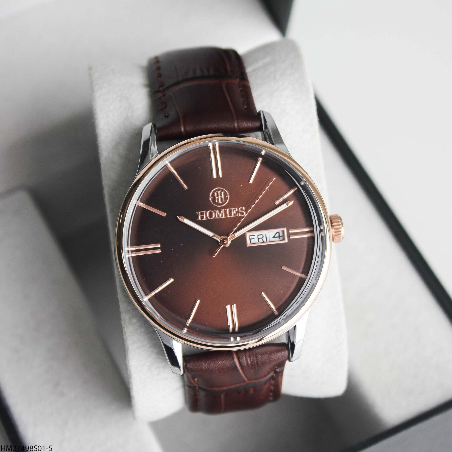 Homies HM27498S01-5 Leather Strap Men Watch