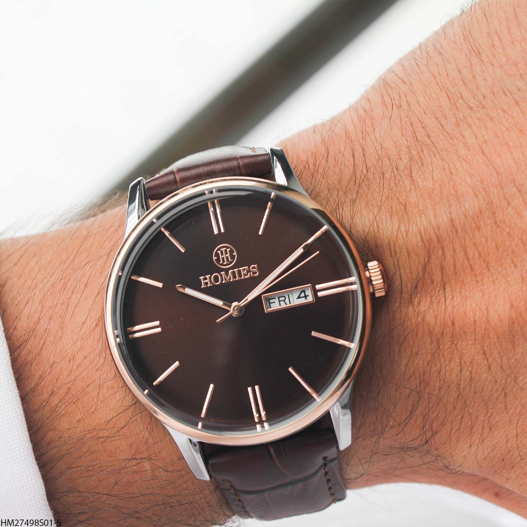 Homies HM27498S01-5 Leather Strap Men Watch