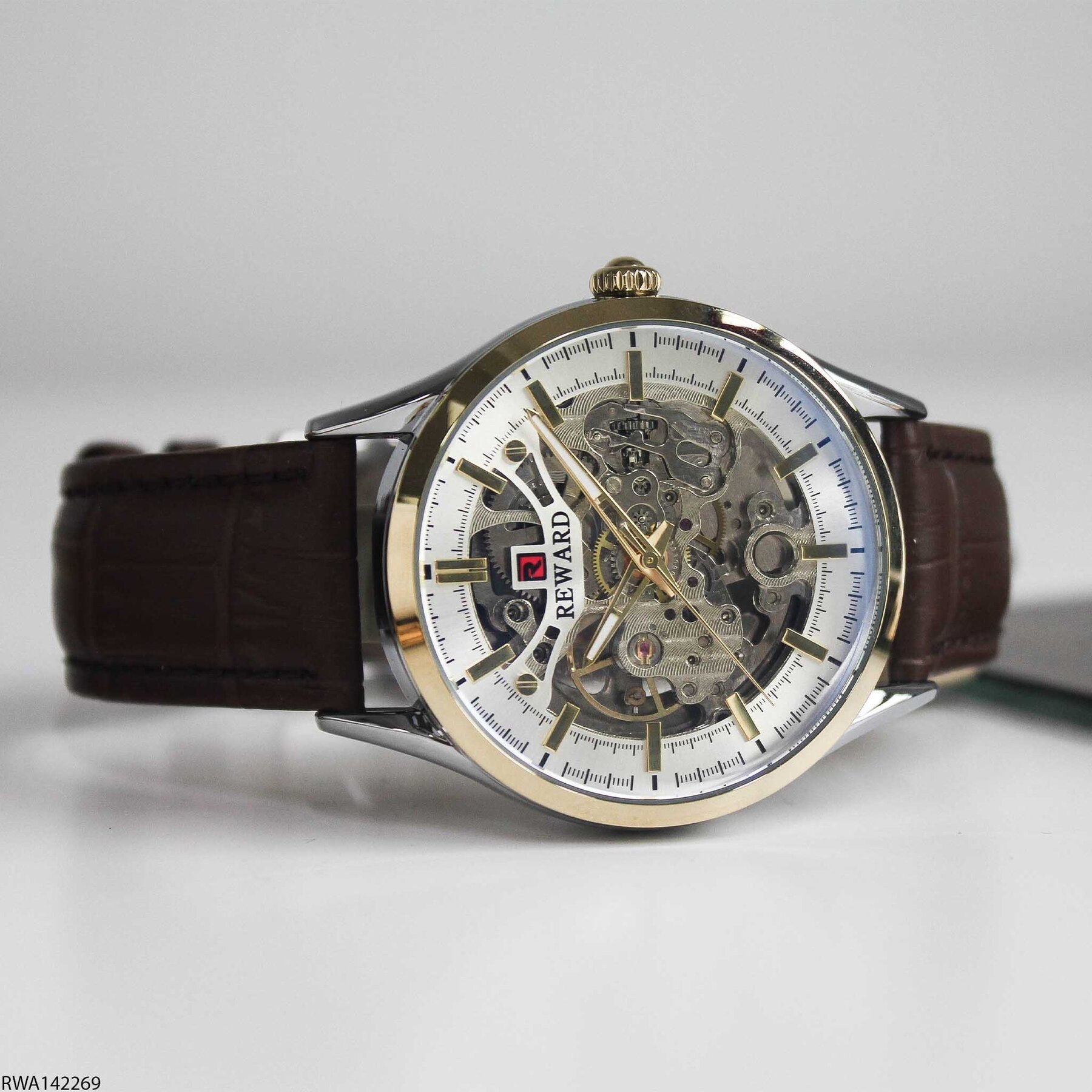 Reward RWA142269 Deri Kordonlu Otomatik Erkek Kol Saati