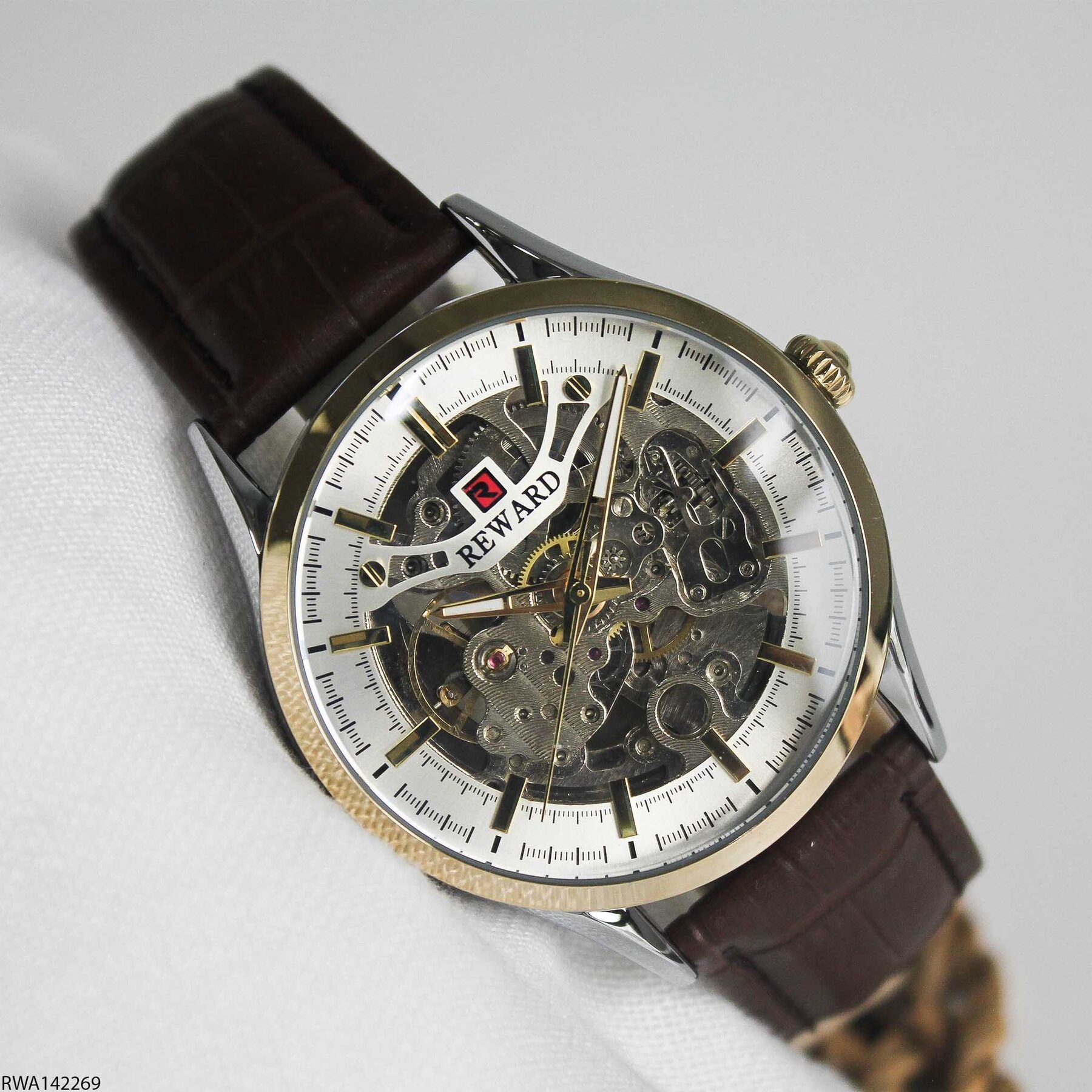 Reward RWA142269 Deri Kordonlu Otomatik Erkek Kol Saati