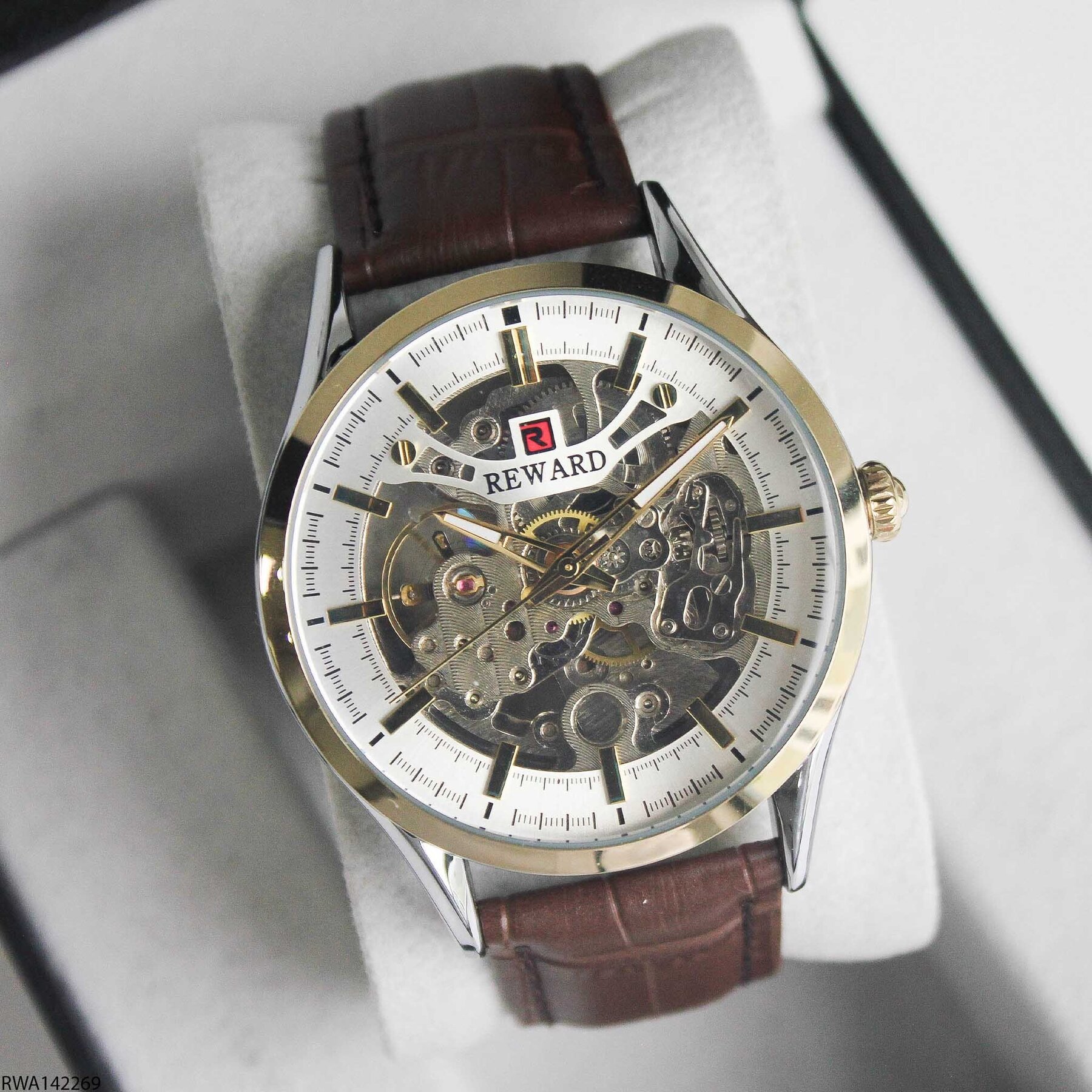 Reward RWA142269 Deri Kordonlu Otomatik Erkek Kol Saati