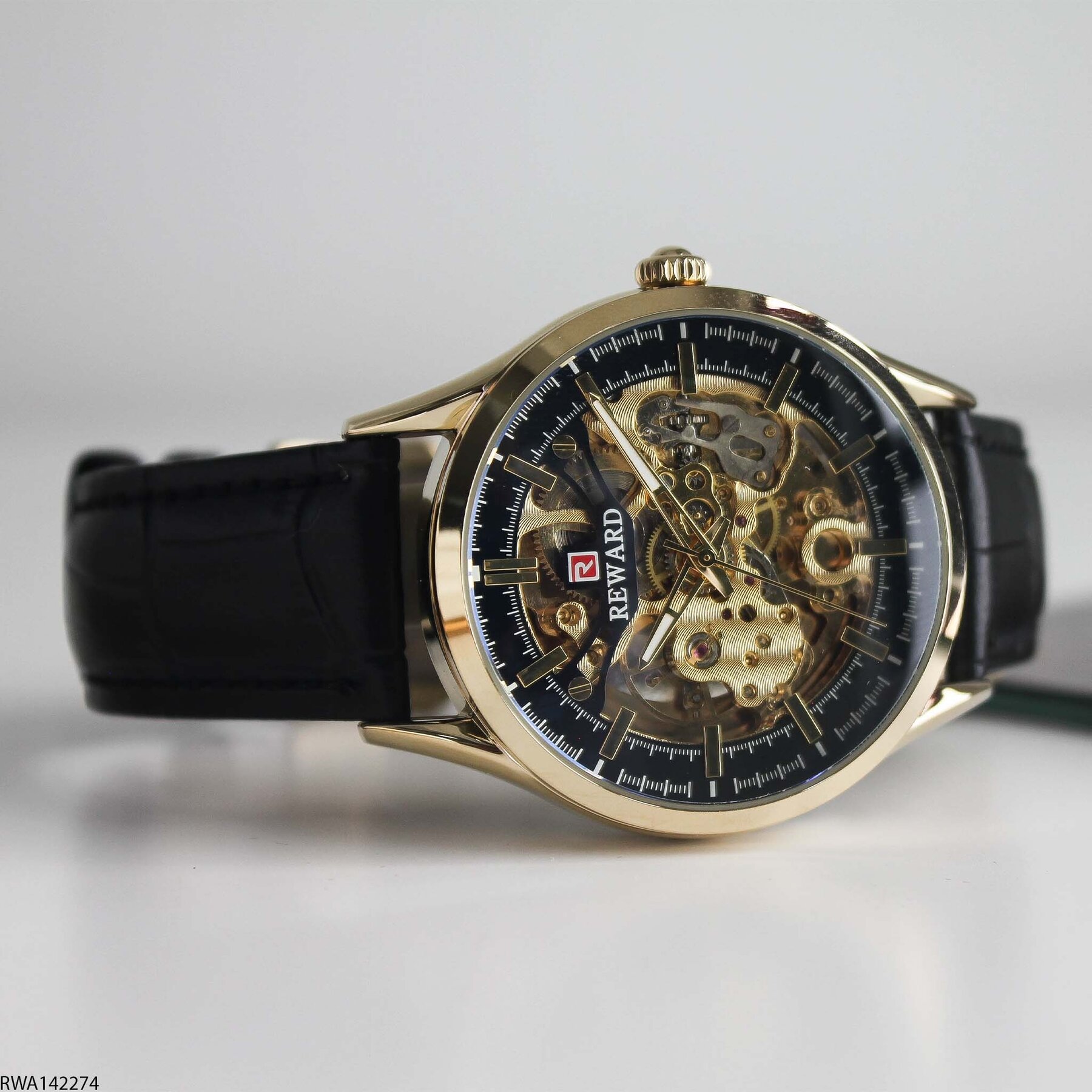 Reward RWA142274 Deri Kordonlu Otomatik Erkek Kol Saati