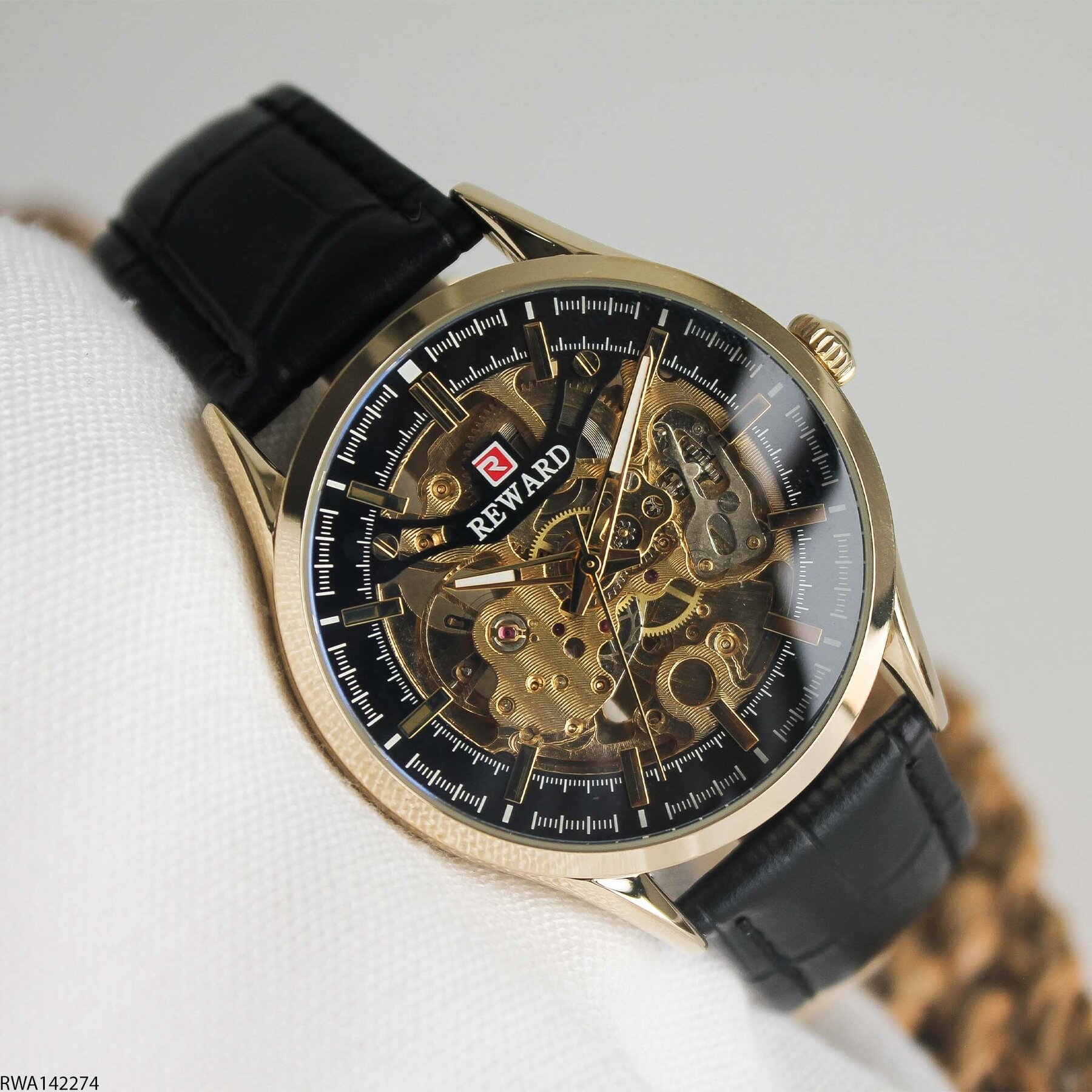 Reward RWA142274 Deri Kordonlu Otomatik Erkek Kol Saati