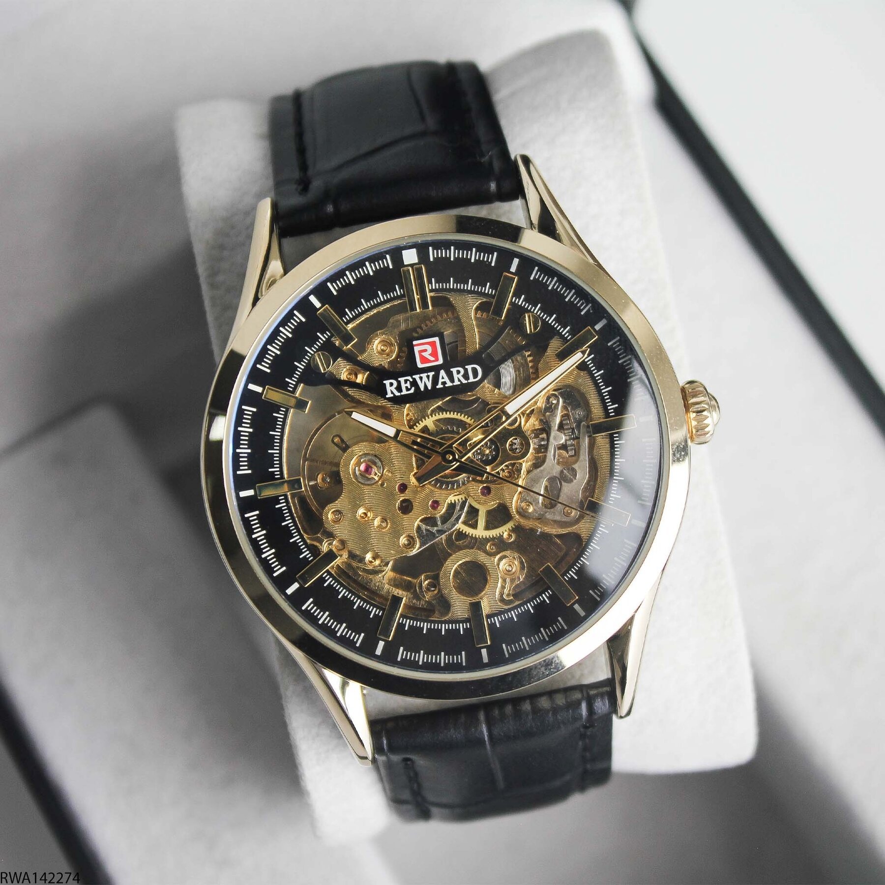 Reward RWA142274 Deri Kordonlu Otomatik Erkek Kol Saati