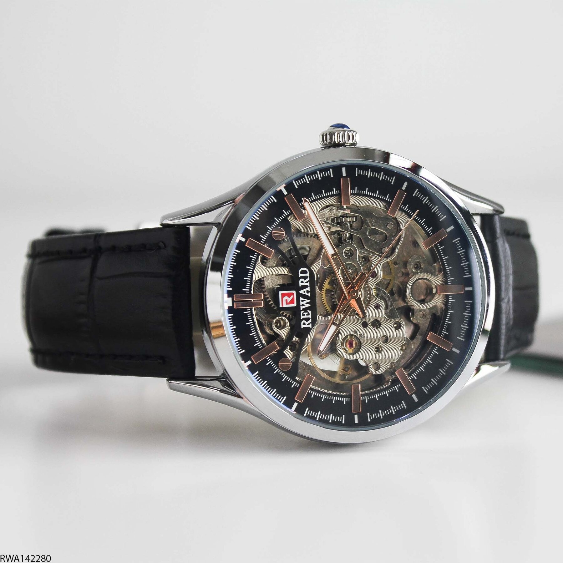 Reward RWA142271 Deri Kordonlu Otomatik Erkek Kol Saati