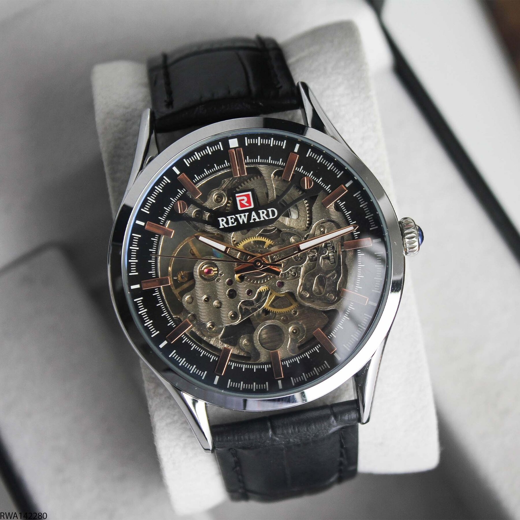 Reward RWA142271 Deri Kordonlu Otomatik Erkek Kol Saati
