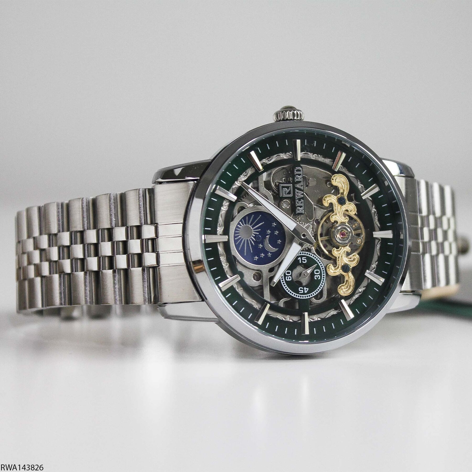 Reward RWA143826 Steel Strap Automatic Men Watch