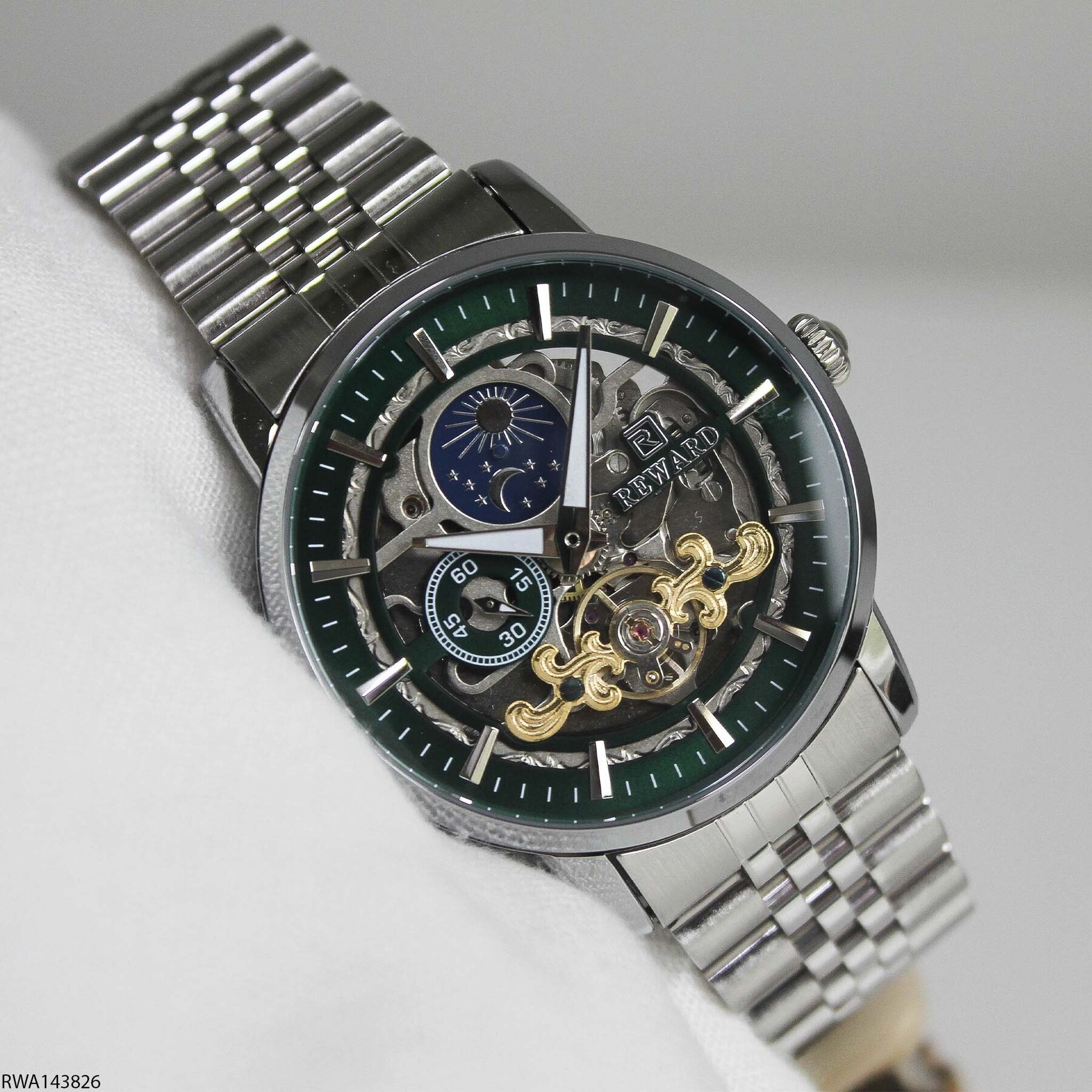 Reward RWA143826 Steel Strap Automatic Men Watch