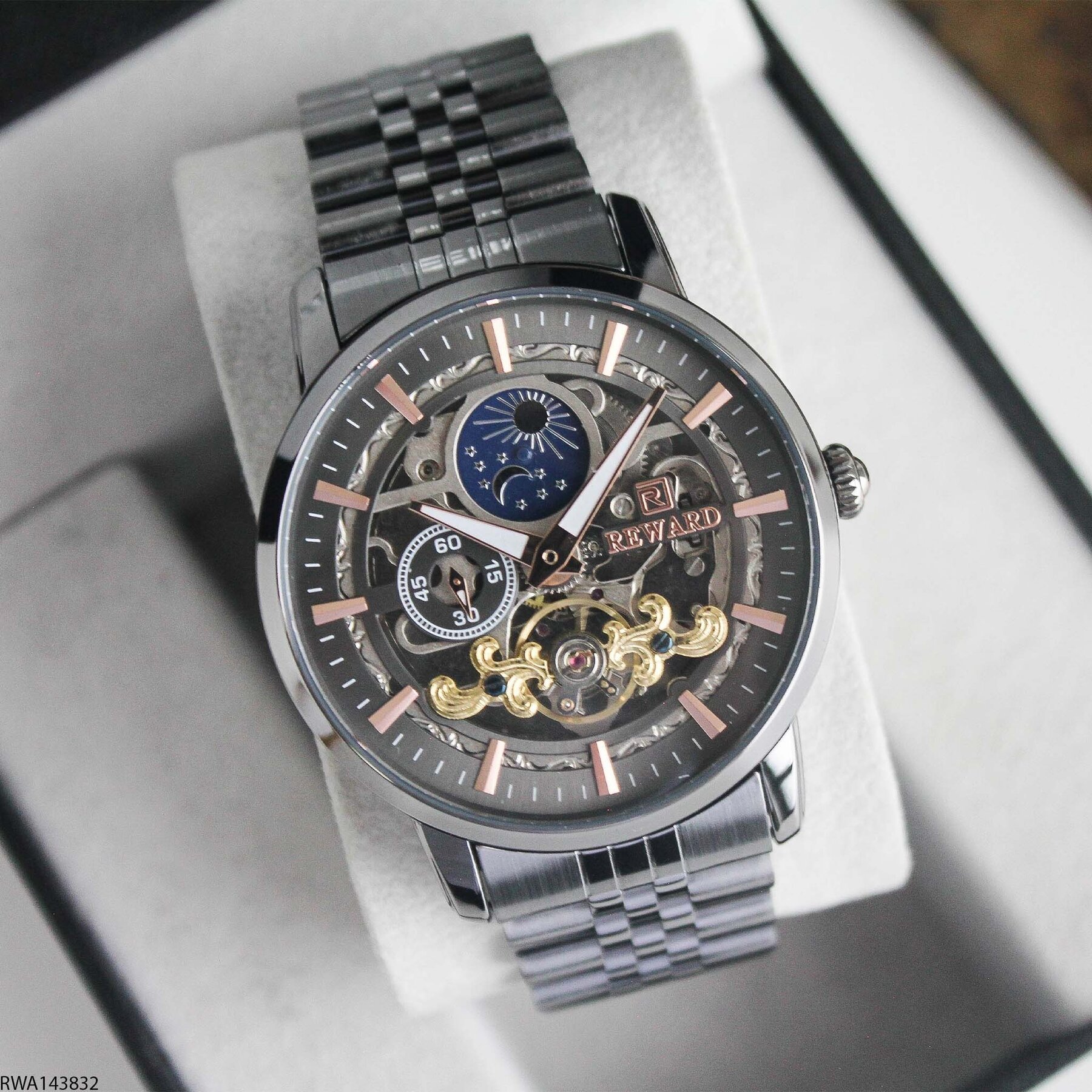 Reward RWA143832 Steel Strap Automatic Men Watch