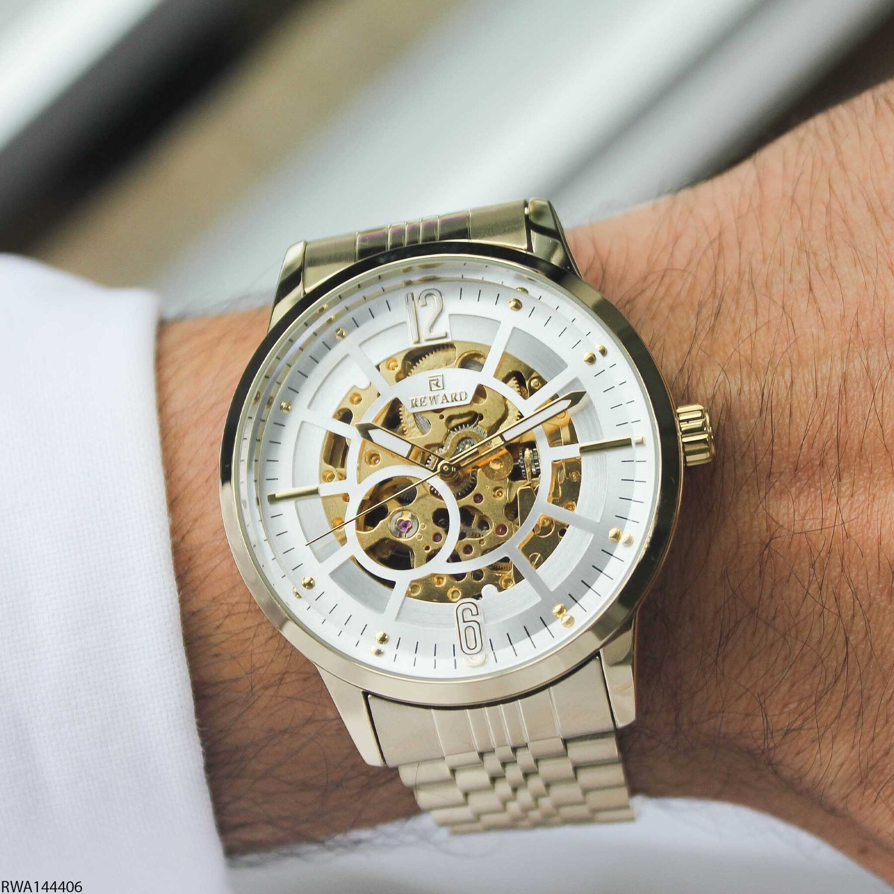 Reward RWA144406 Steel Strap Automatic Men Watch