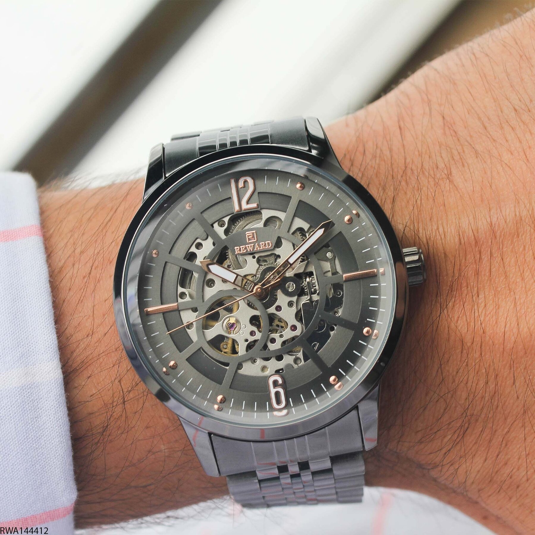 Reward RWA144412 Steel Strap Automatic Men Watch