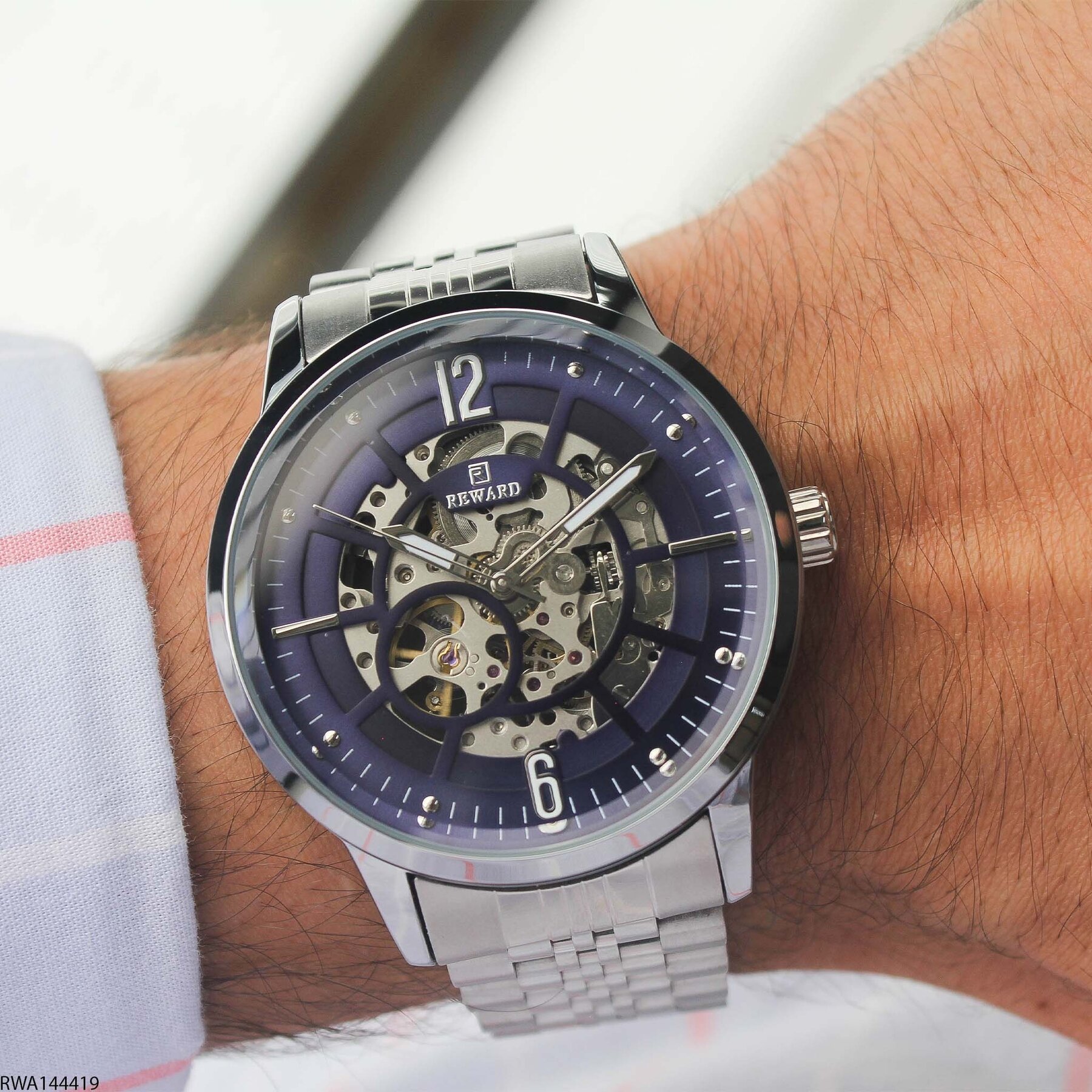 Reward RWA144419 Steel Strap Automatic Men Watch