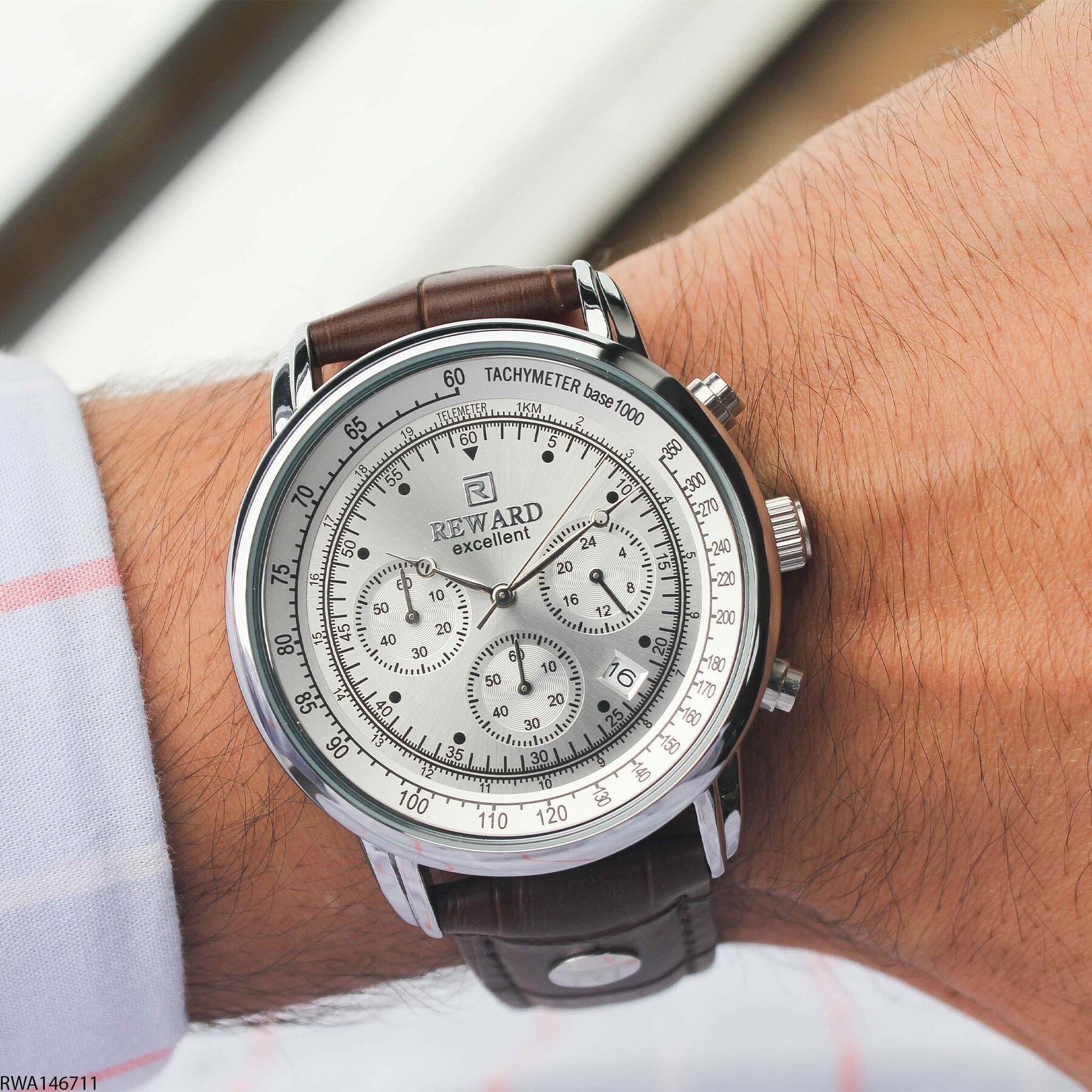 Reward RWA147611 Leather Strap Men Watch