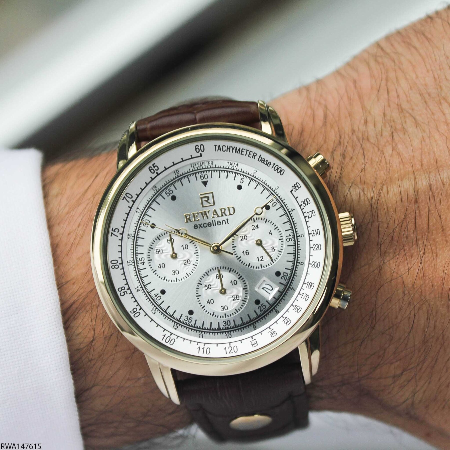 Reward RWA147615 Leather Strap Men Watch