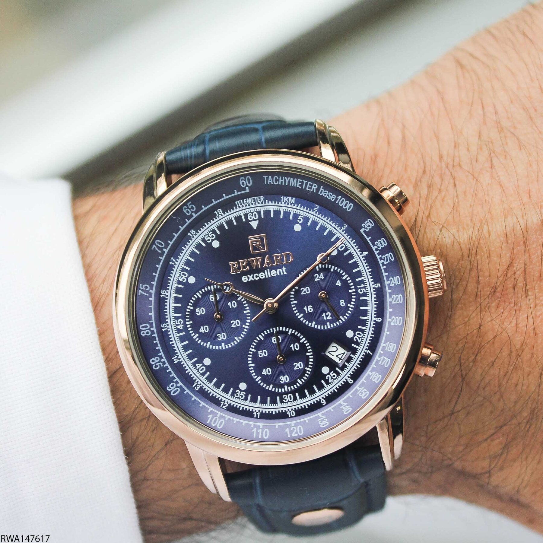 Reward RWA147617 Leather Strap Men Watch