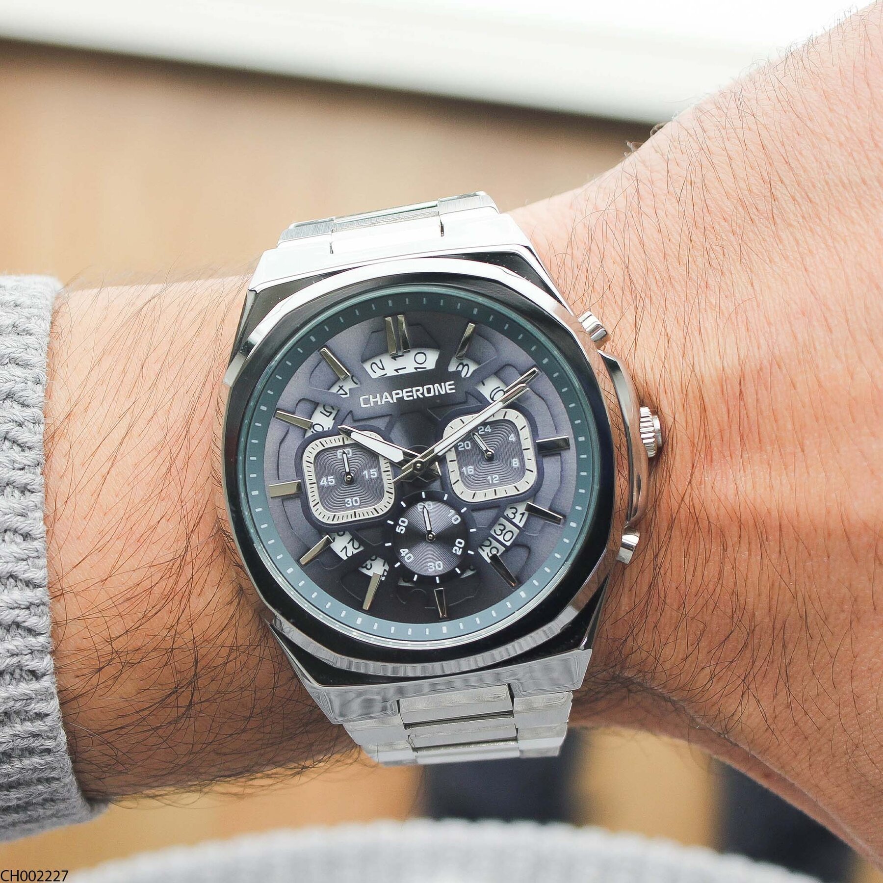 Chaperone CH002379 Steel Strap Men Watch