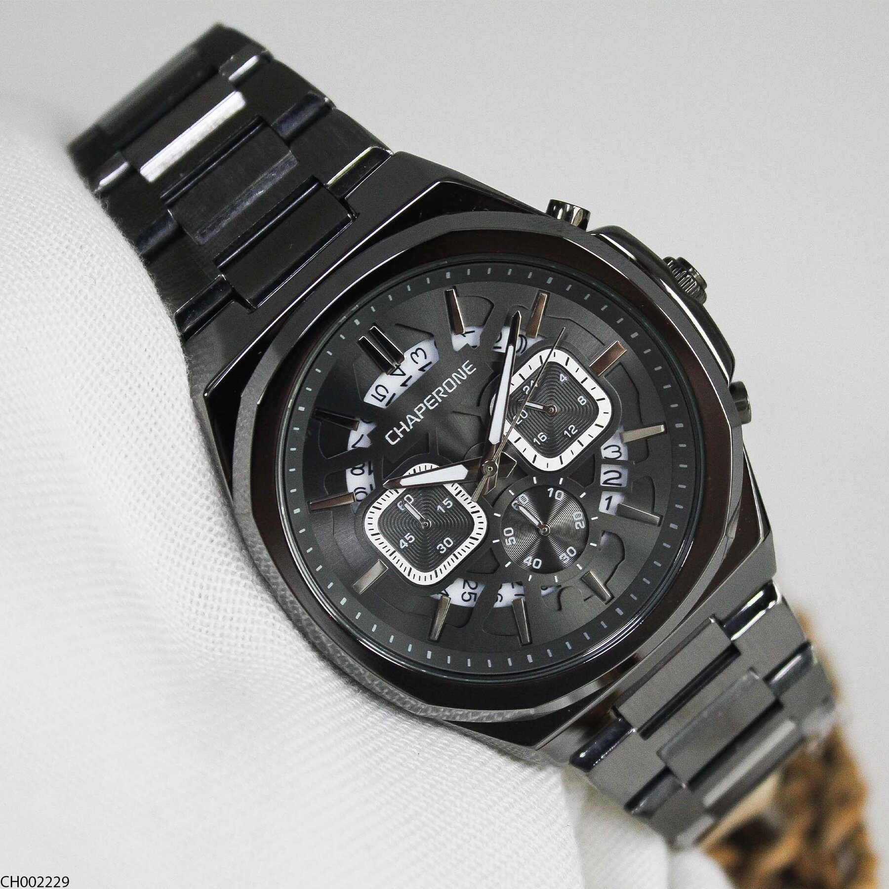 Chaperone CH002379 Steel Strap Men Watch