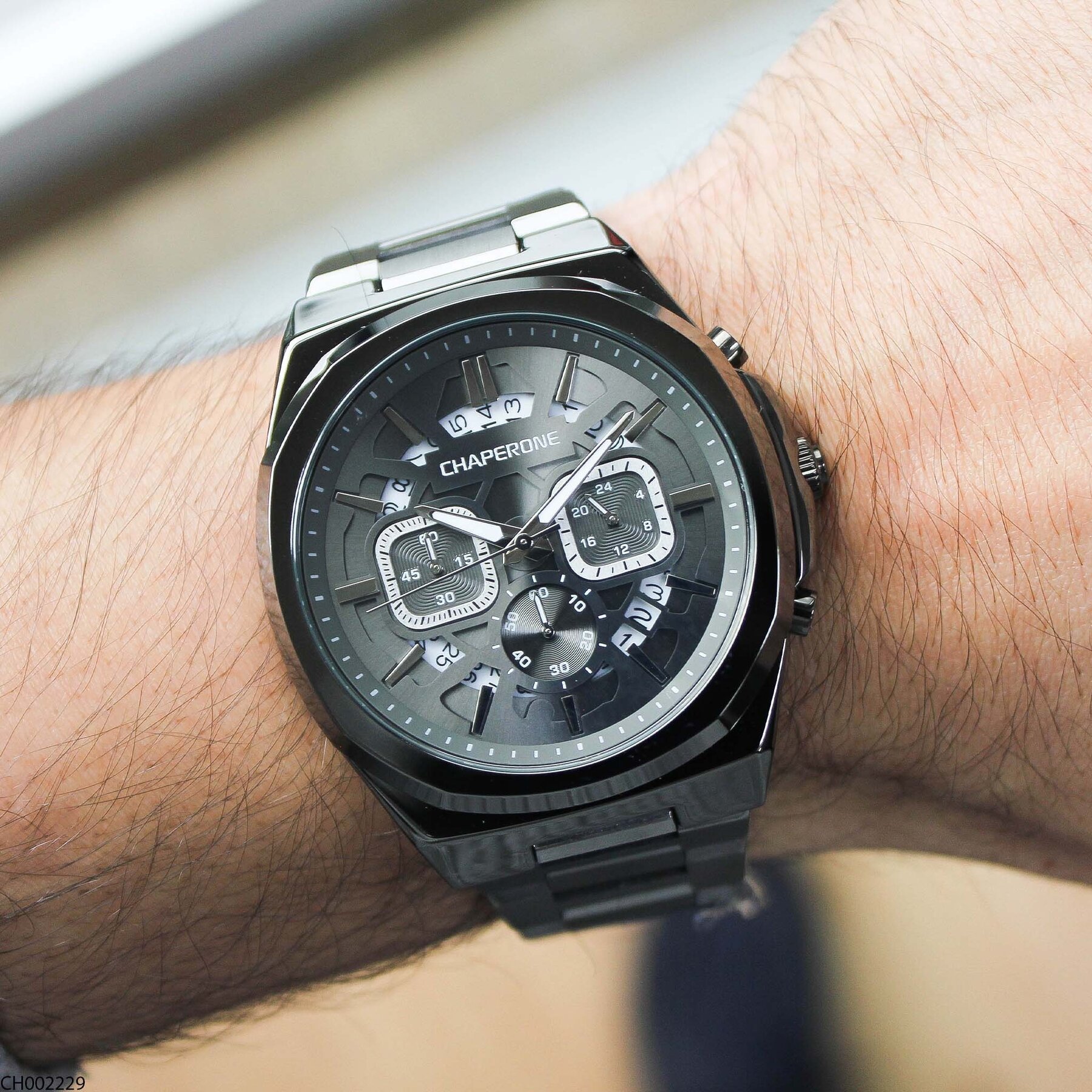 Chaperone CH002379 Steel Strap Men Watch