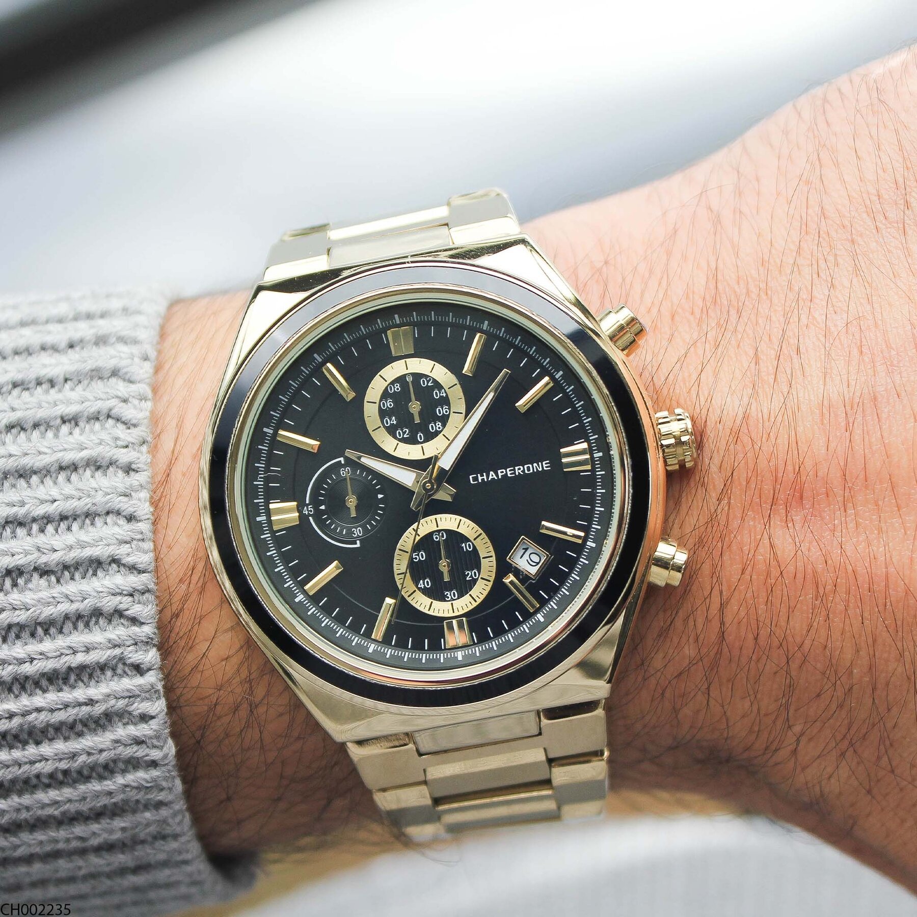 Chaperone CH002379 Steel Strap Men Watch