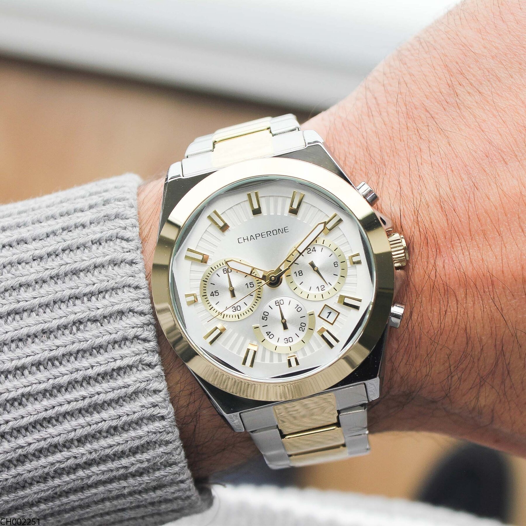 Chaperone CH002379 Steel Strap Men Watch